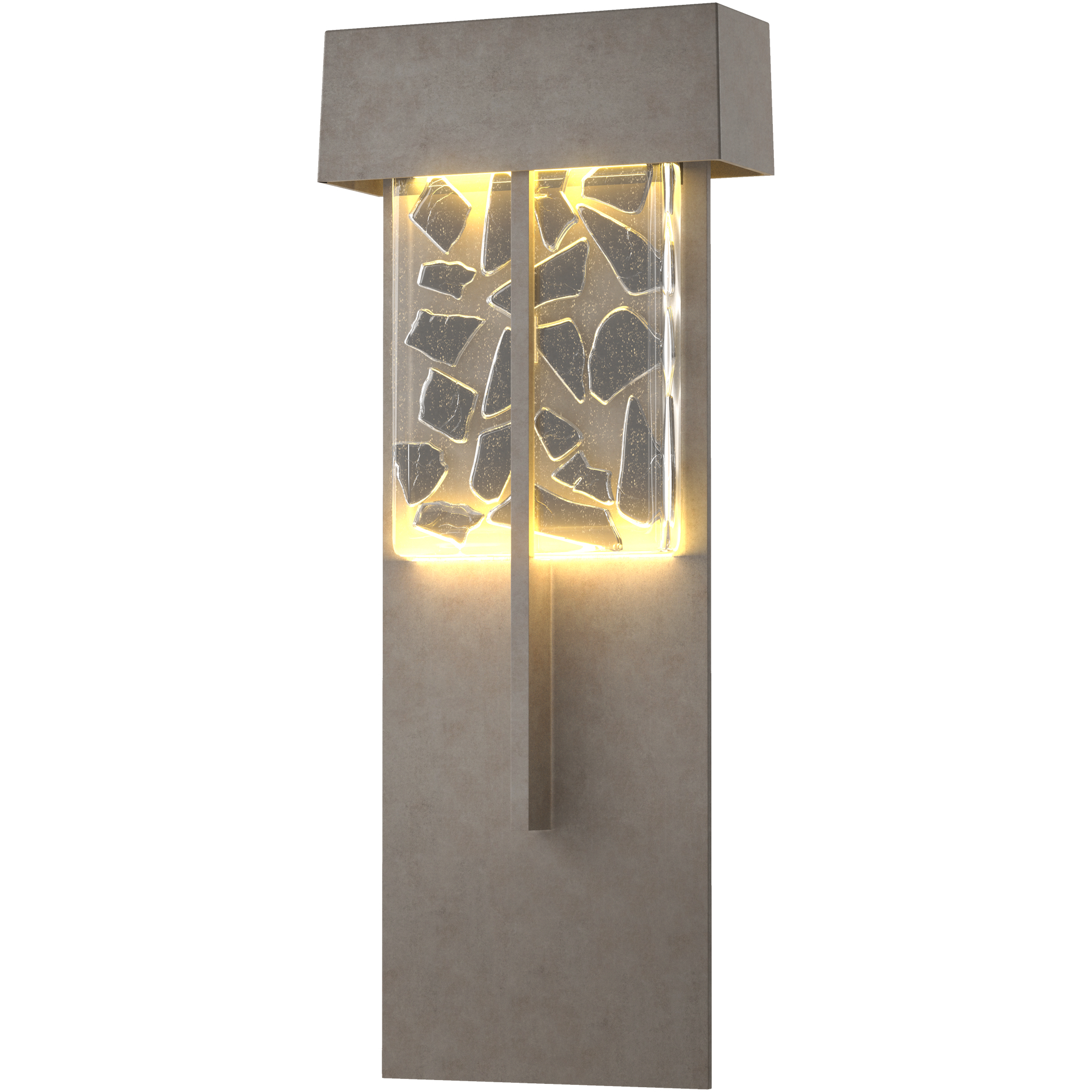 Shard LED 20.9 inch Coastal Burnished Steel Outdoor Sconce, XL