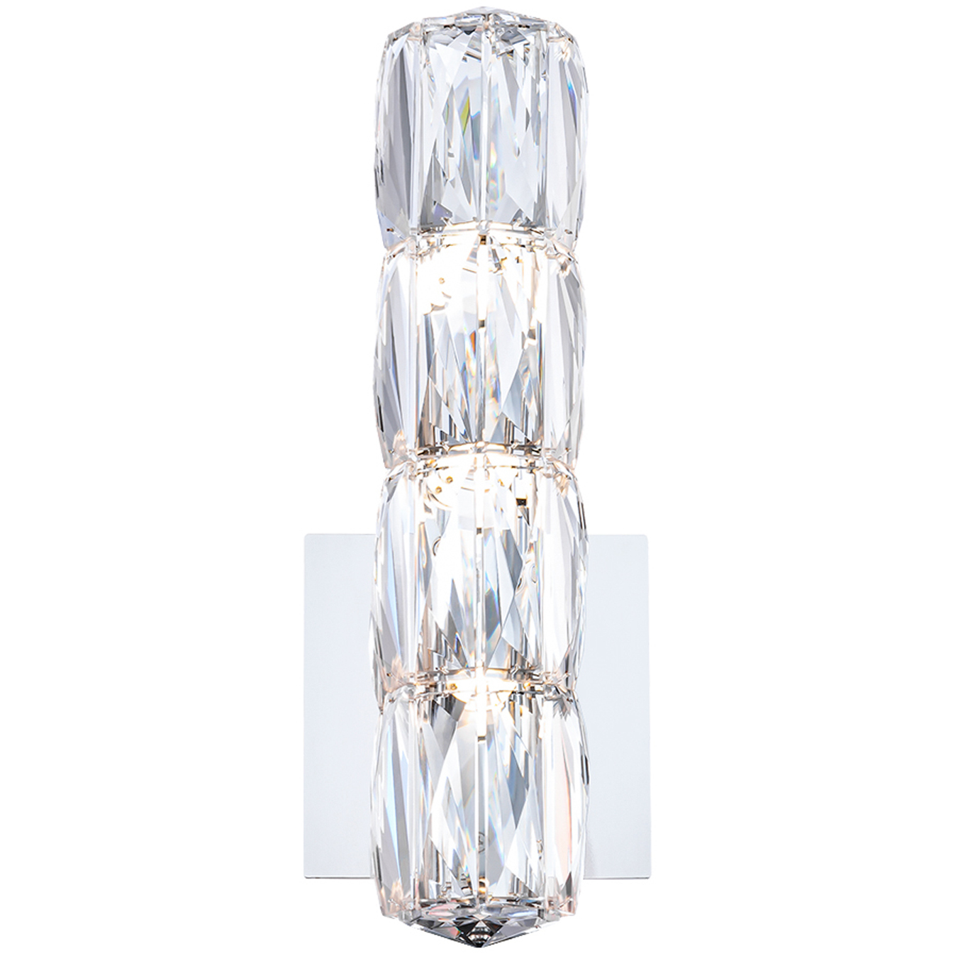 Signature Verve LED 3.9 inch Polished Stainless Steel ADA Wall Sconce Wall Light in Radiance, Schonbek Signature