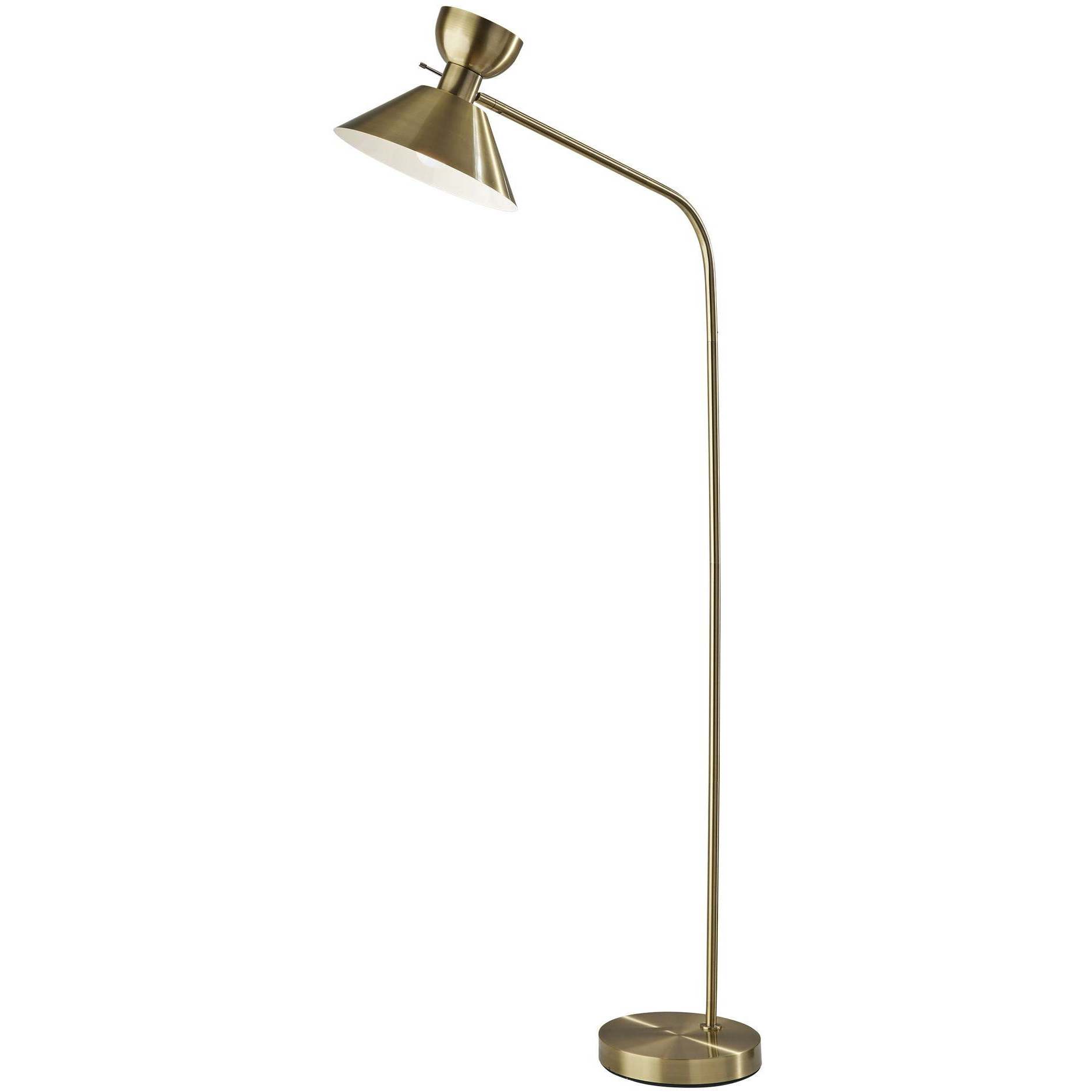Duke 67.5 inch 100.00 watt Antique Brass Floor Lamp Portable Light