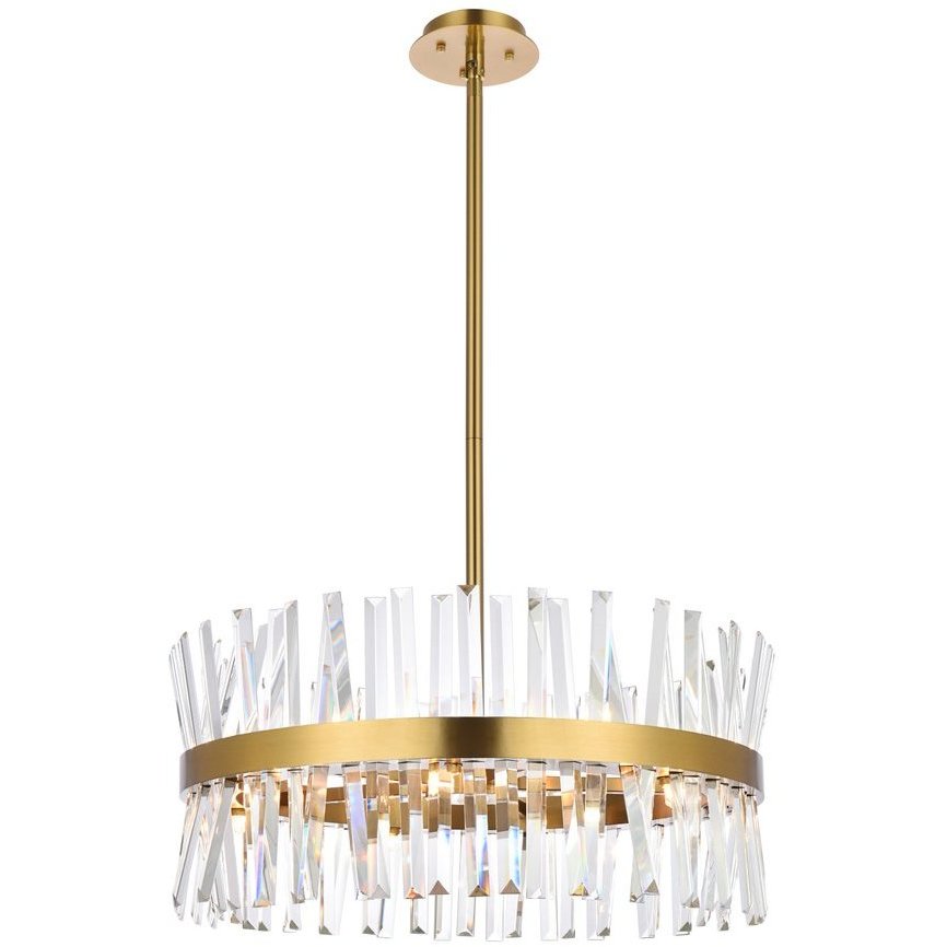 Serephina 14 Light 25 inch Satin Gold Pendant Ceiling Light