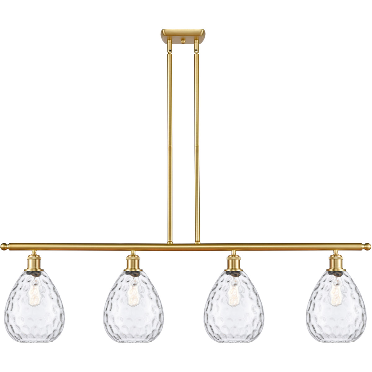 Ballston Large Waverly LED 48 inch Satin Gold Island Light Ceiling Light, Ballston