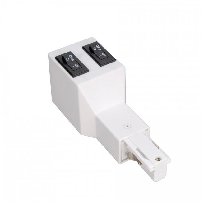 W2 Surface Track Limiter 1 Light 120 White Track Accessory Ceiling Light
