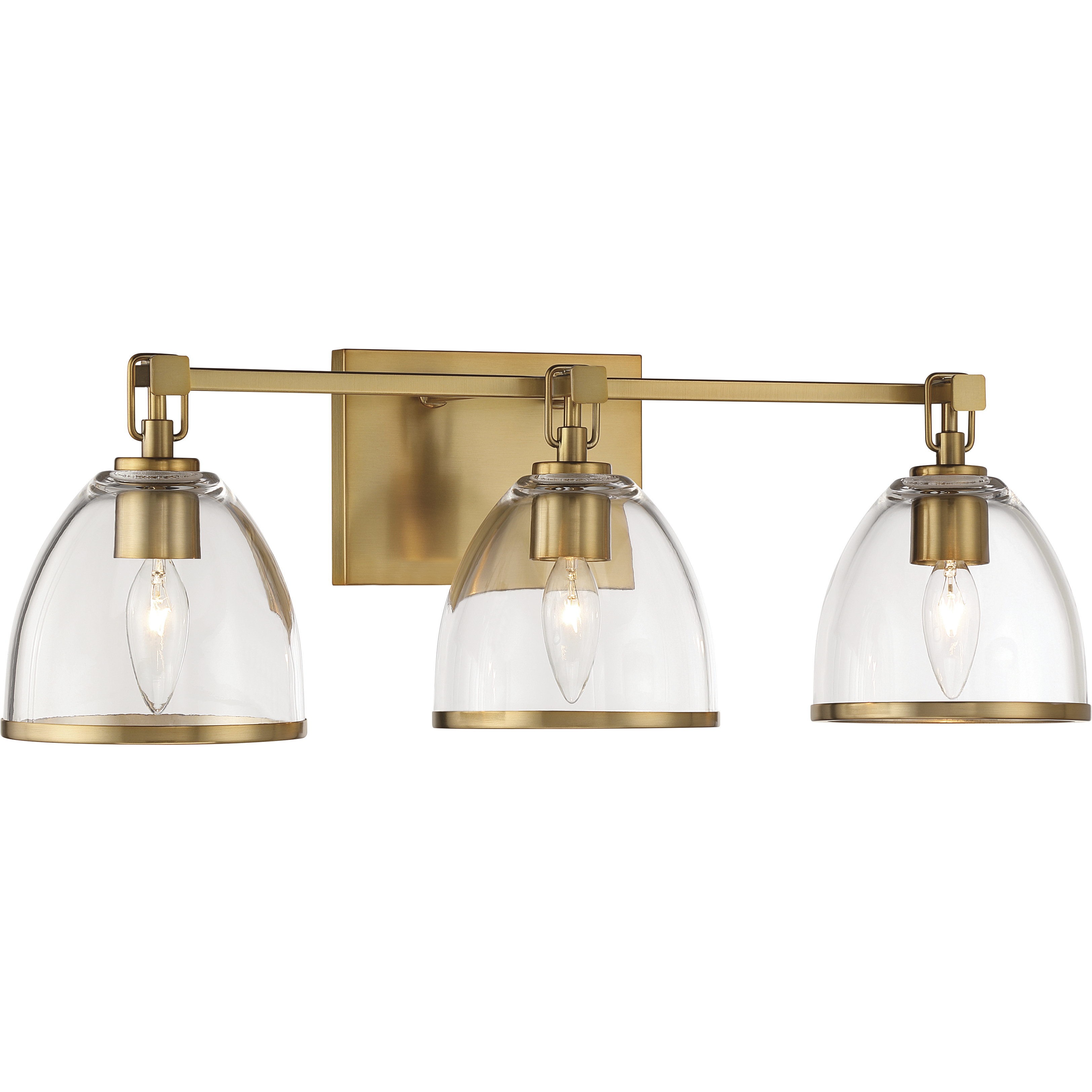 Wynnfrost 3 Light 24 inch Brushed Gold Vanity Wall Light