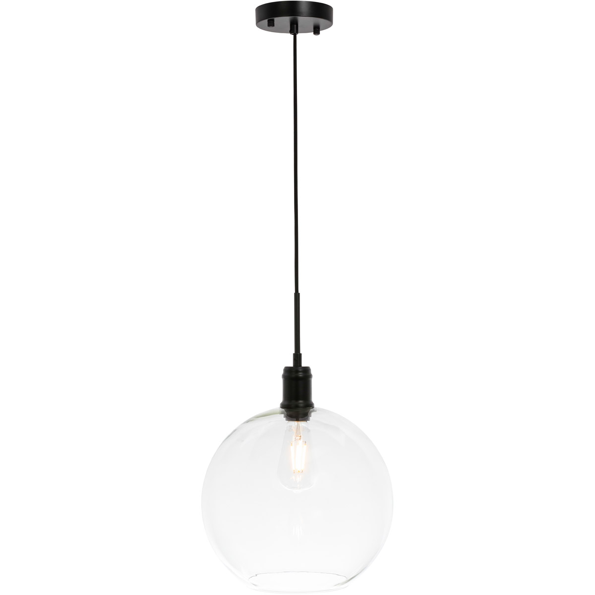 Emett 1 Light 12.5 inch Black Pendant Ceiling Light