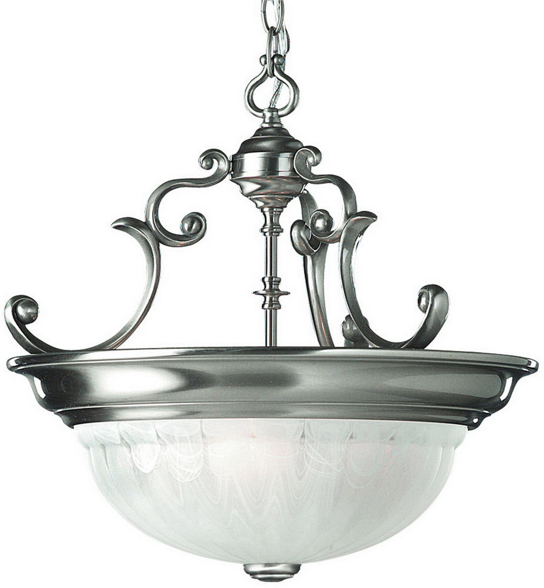 Richland 3 Light 16.5 inch Satin Nickel Pendant Ceiling Light