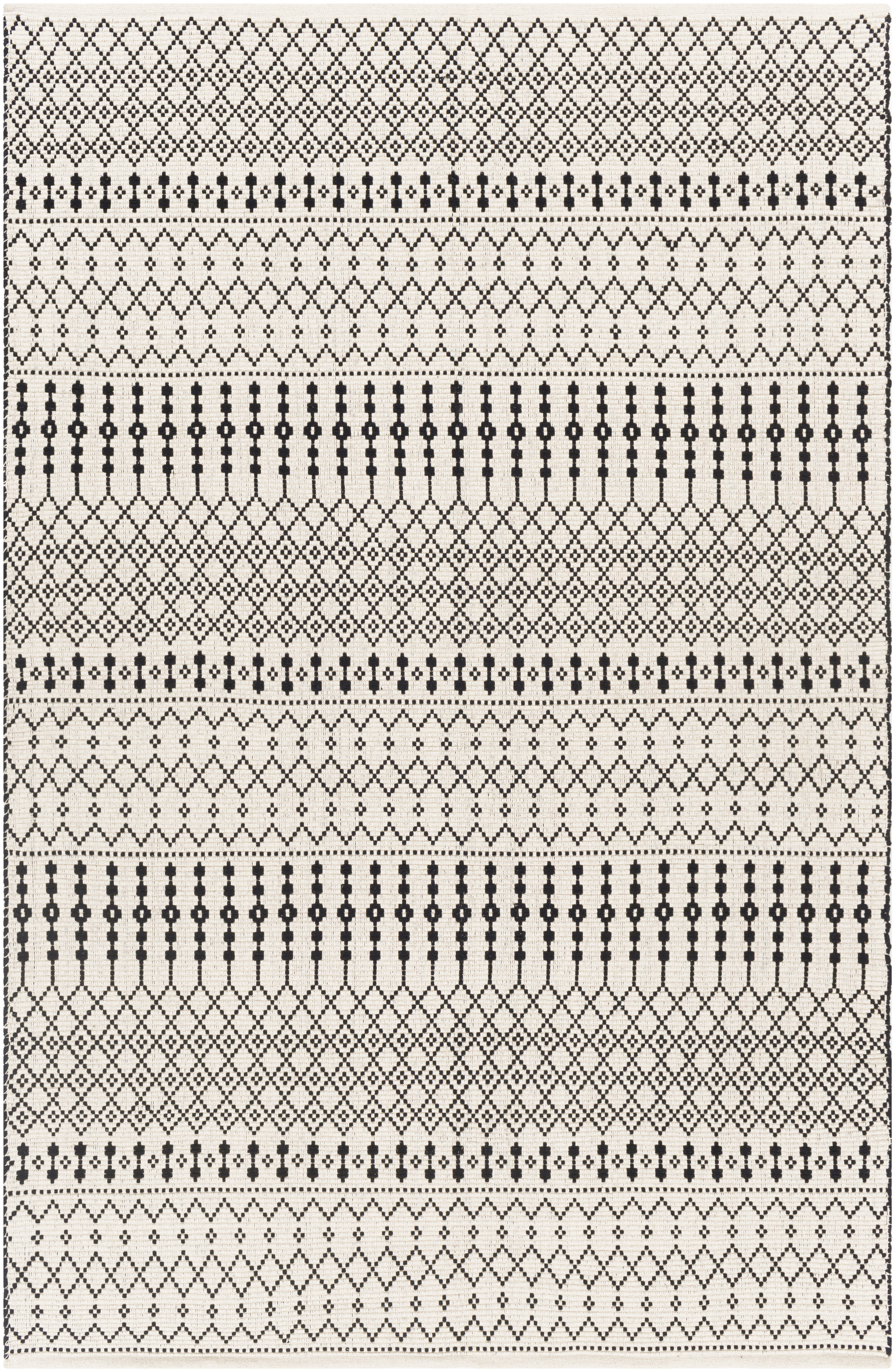 Osasuna 108 X 72 inch Light Grey Rug in 6 X 9, Rectangle