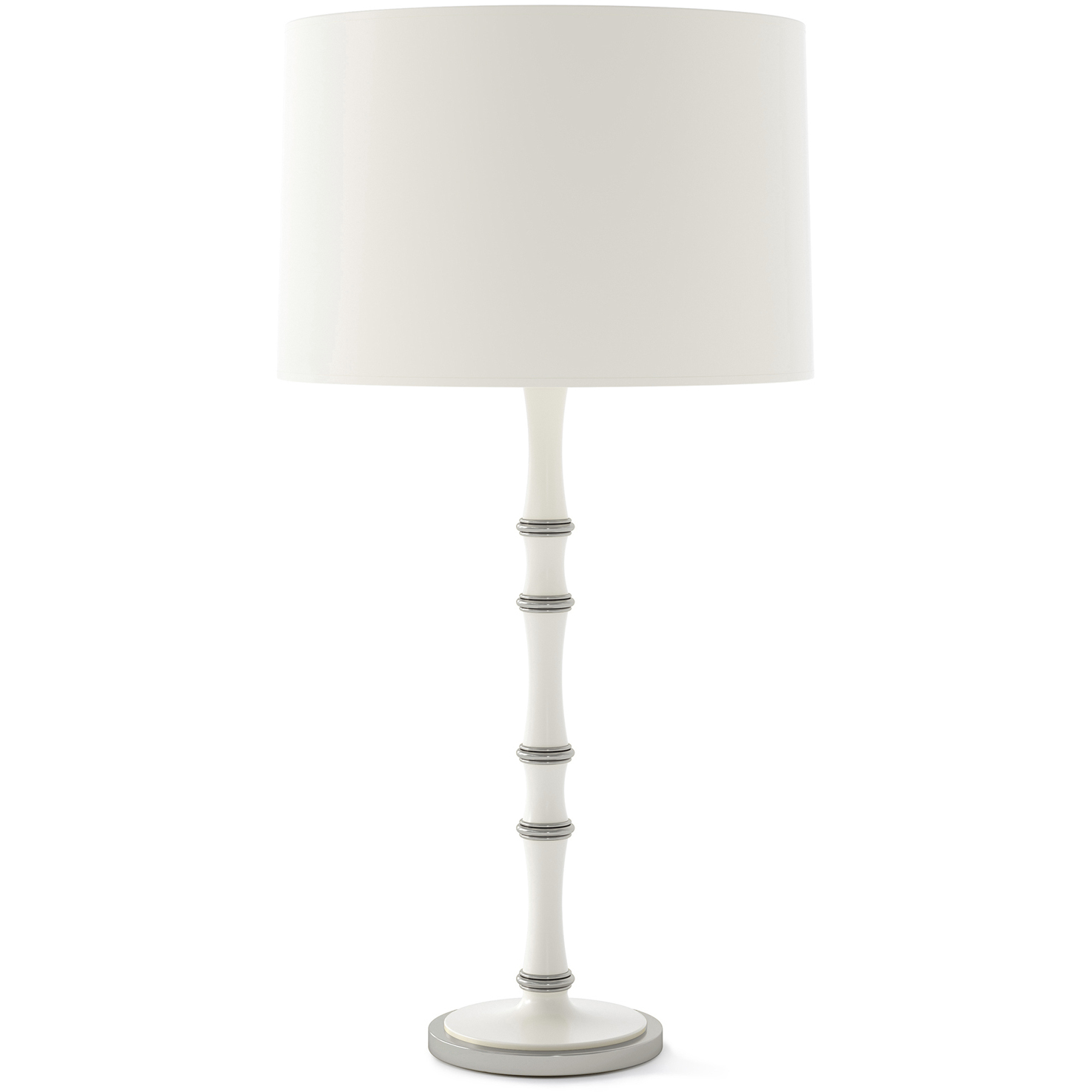 Kane 31 inch 150 watt Matte Daisy with Polished Nickel Table Lamp Portable Light
