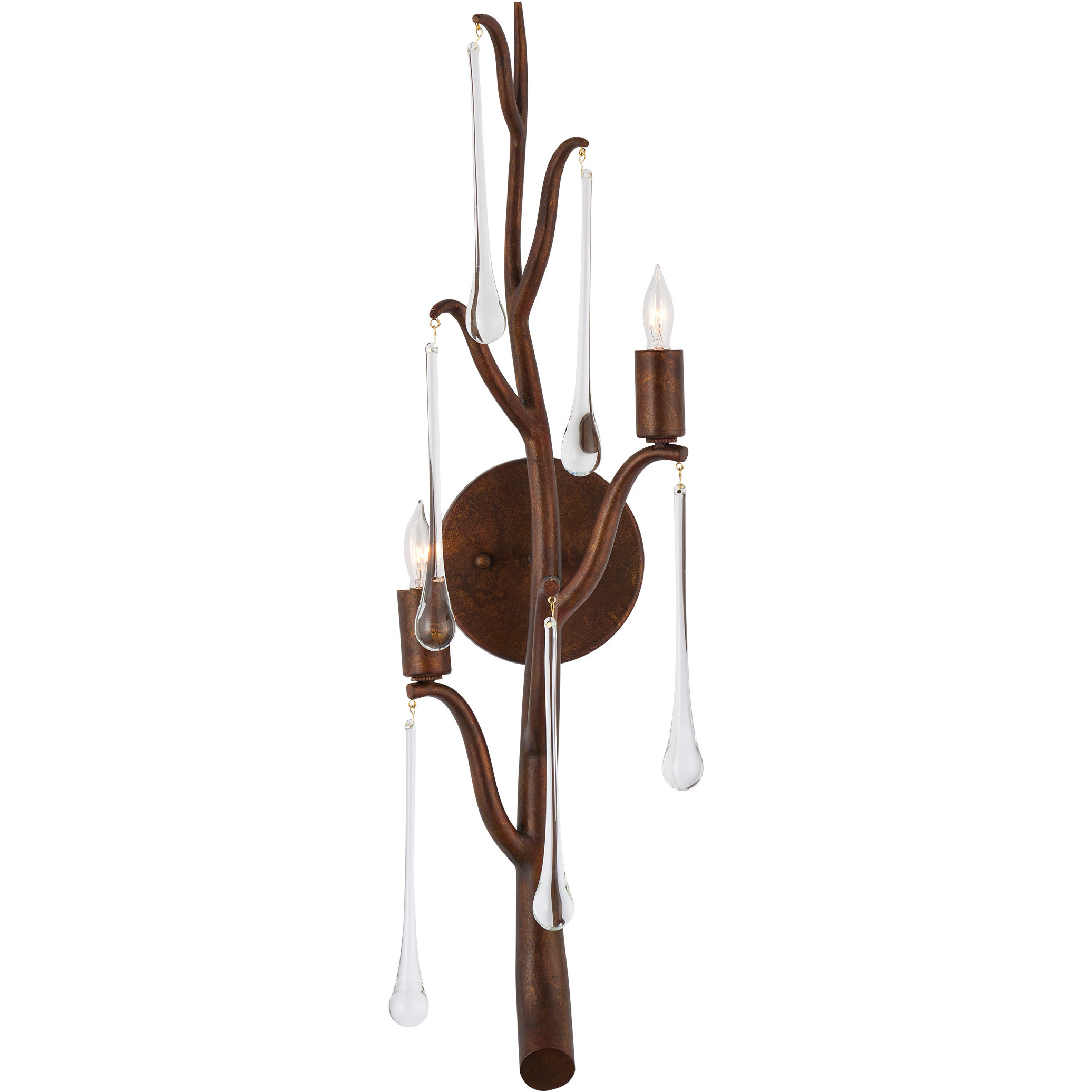 Morning Grove 2 Light 7.75 inch Rhine Gold Wall Sconce Wall Light