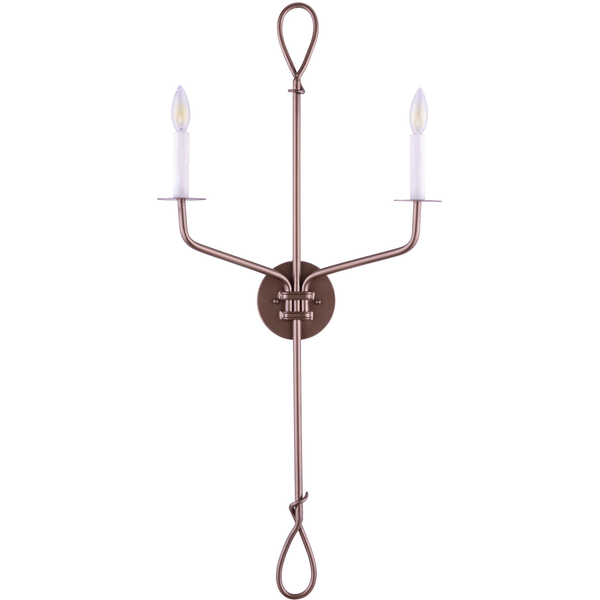 Lowcountry 2 Light Antique Brass Wall Sconce Wall Light