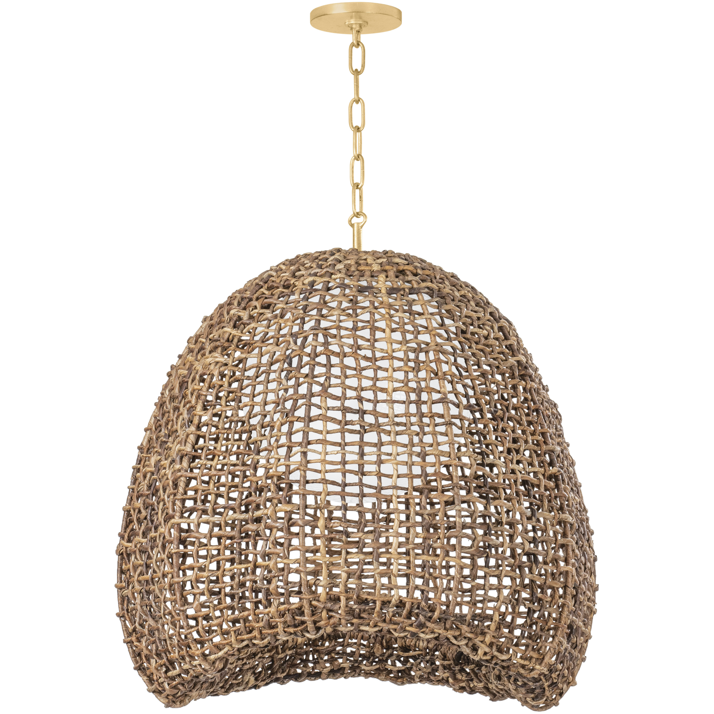 Maester 1 Light 24 inch Vintage Gold Leaf Pendant Ceiling Light