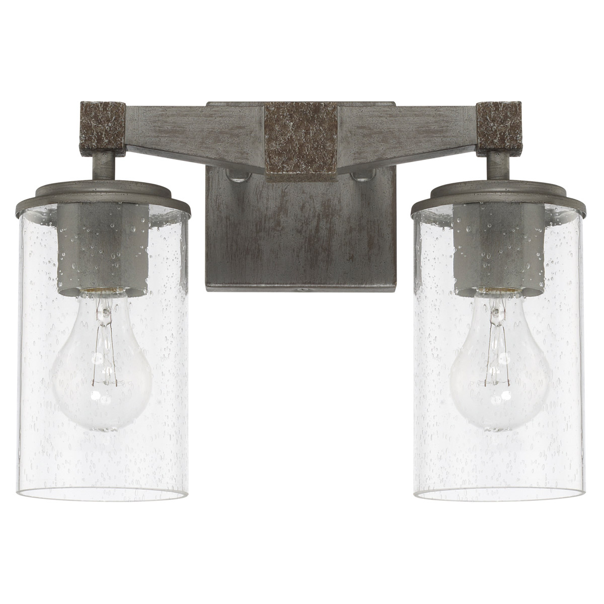 Zac 2 Light 13.5 inch Urban Grey Vanity Light Wall Light