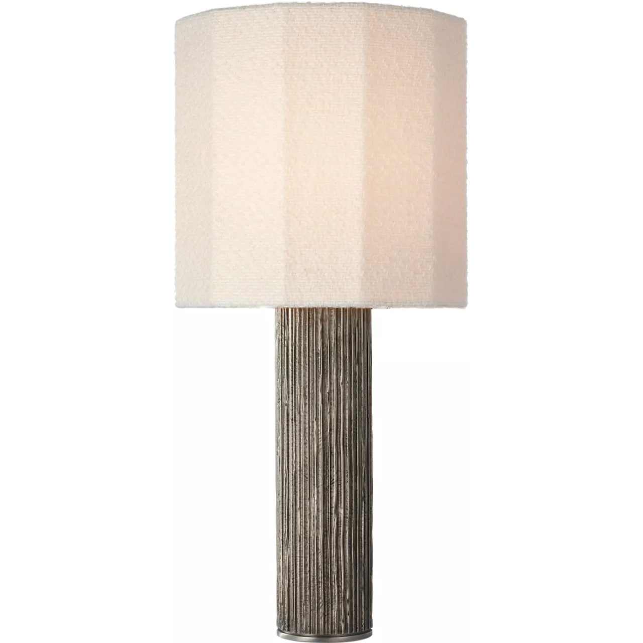 Anne-Marie Barton Fumar 29 inch 15 watt Ridged Graphite Table Lamp Portable Light