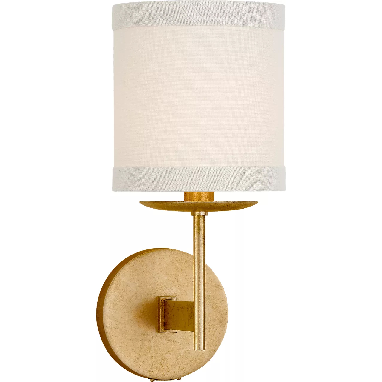 Visual Comfort kate spade new york Walker 1 Light 6 inch Gild Sconce Wall Light in Cream Linen, Small KS2070G-L - Open Box