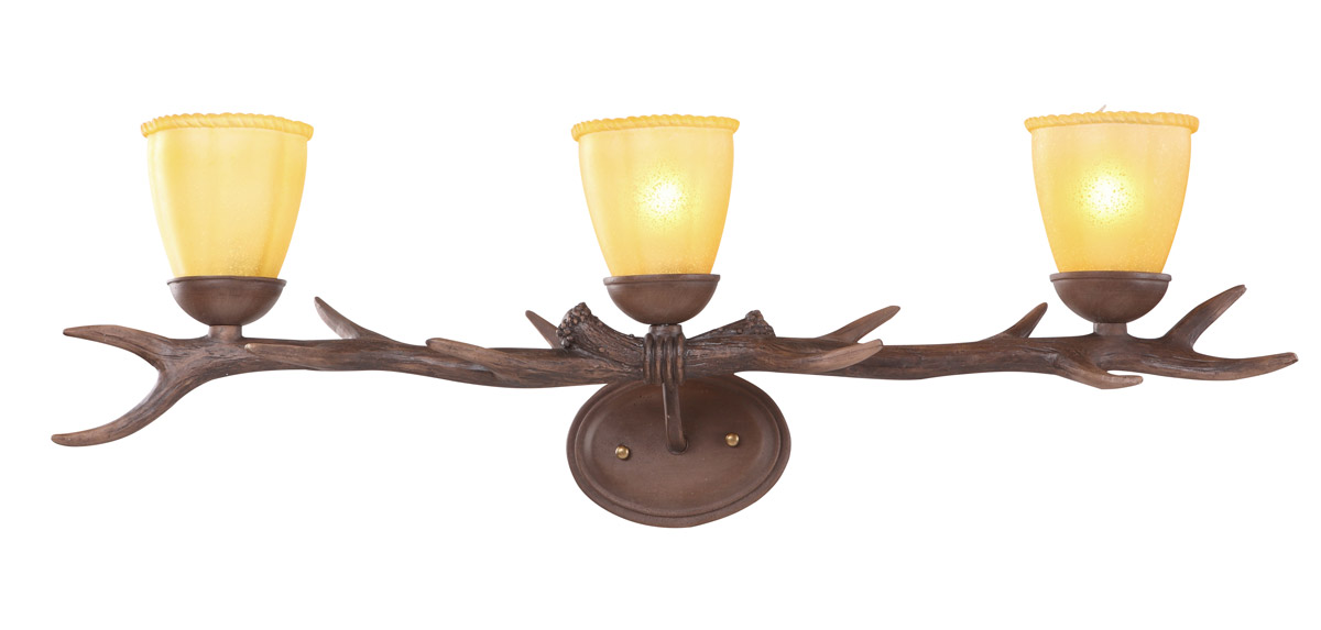 IL Series 35 inch Brown Wall Sconce Wall Light