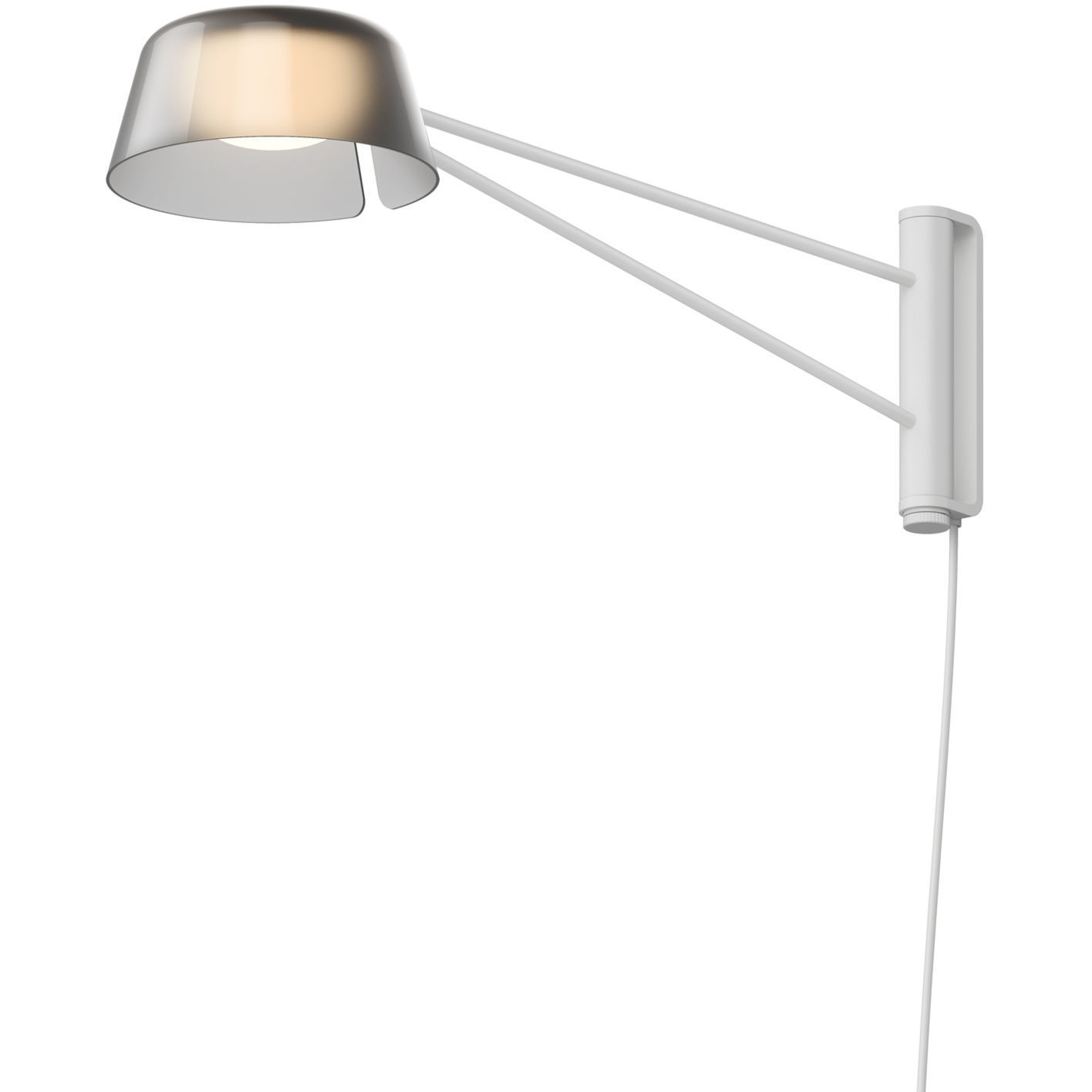 Ray 6.25 inch 9.00 watt Warm Gray Wall Lamp Wall Light in Smoked Etched