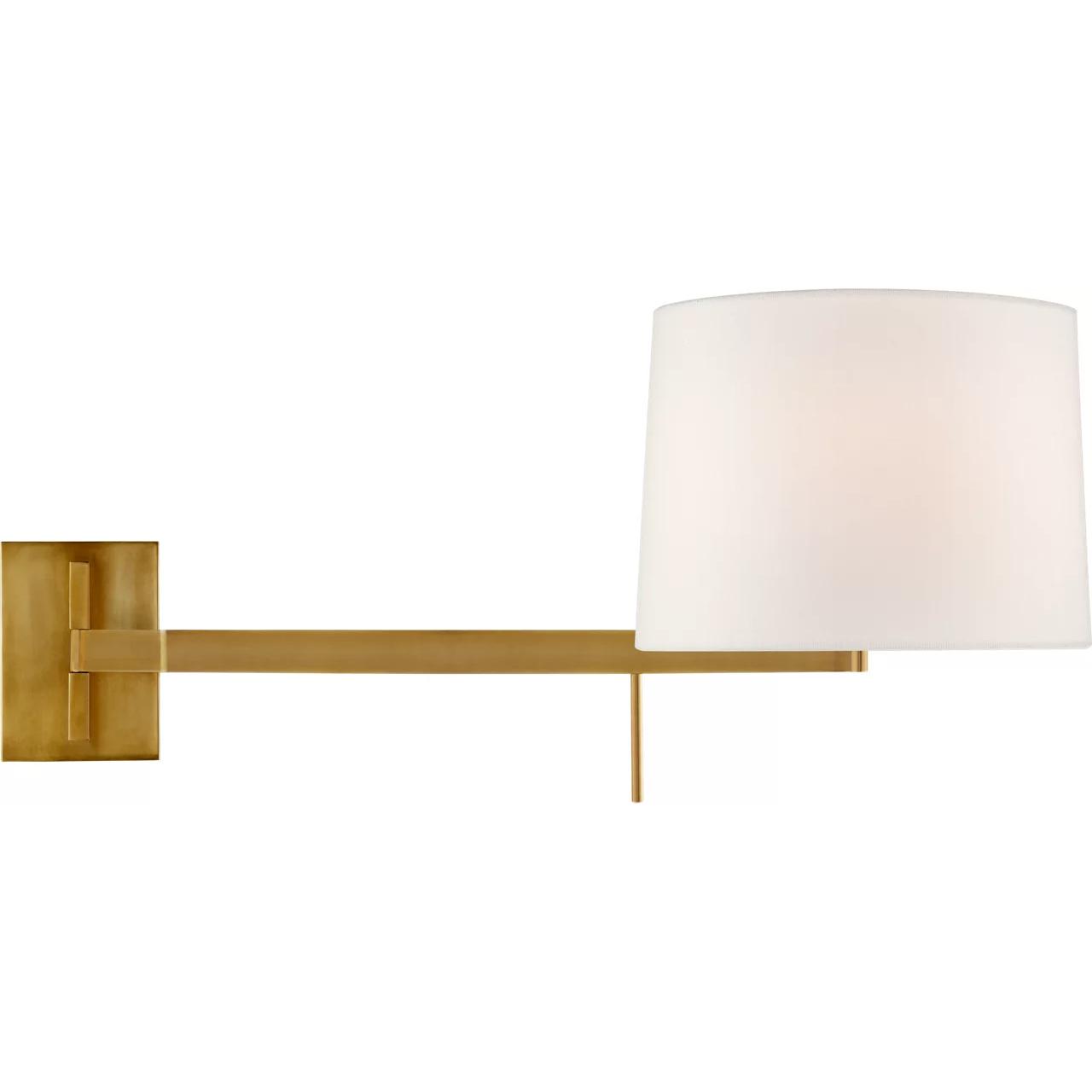 Barbara Barry Sweep 1 Light 11.75 inch Soft Brass Articulating Sconce Wall Light, Medium