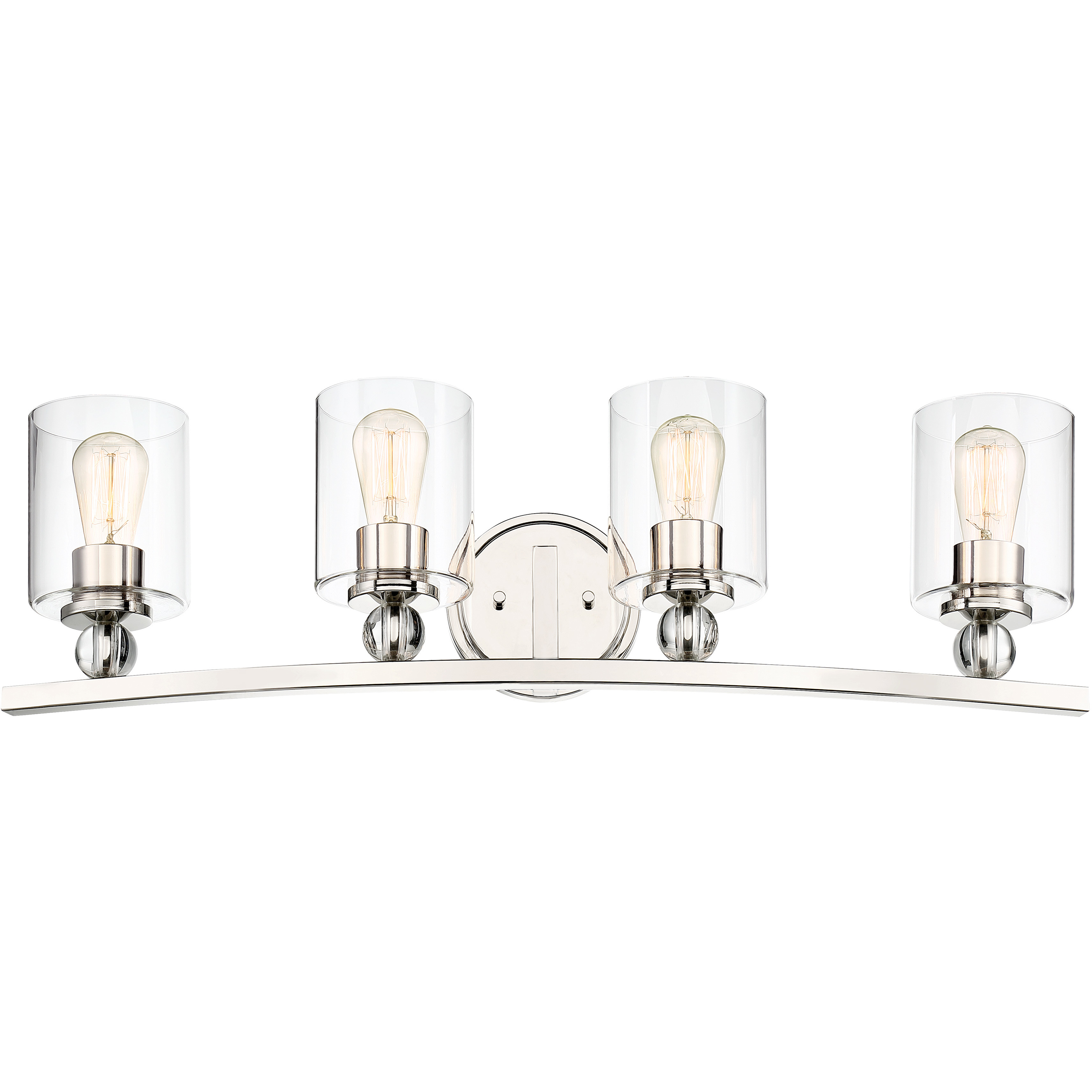 Studio 5 4 Light 33 inch Polished Nickel Bath Light Wall Light