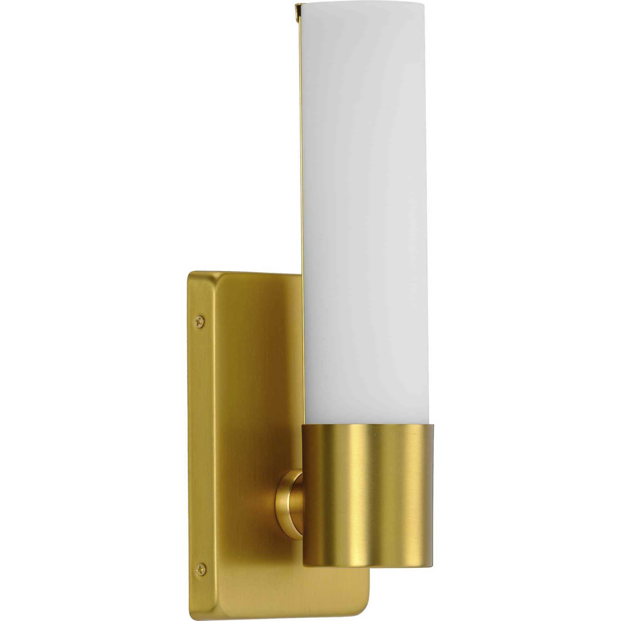 Blanco LED LED 5 inch Satin Brass ADA Wall Bracket Wall Light, Progress LED