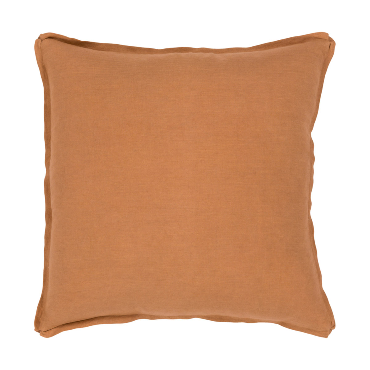 Solid 20 X 20 inch Burnt Orange Pillow Kit