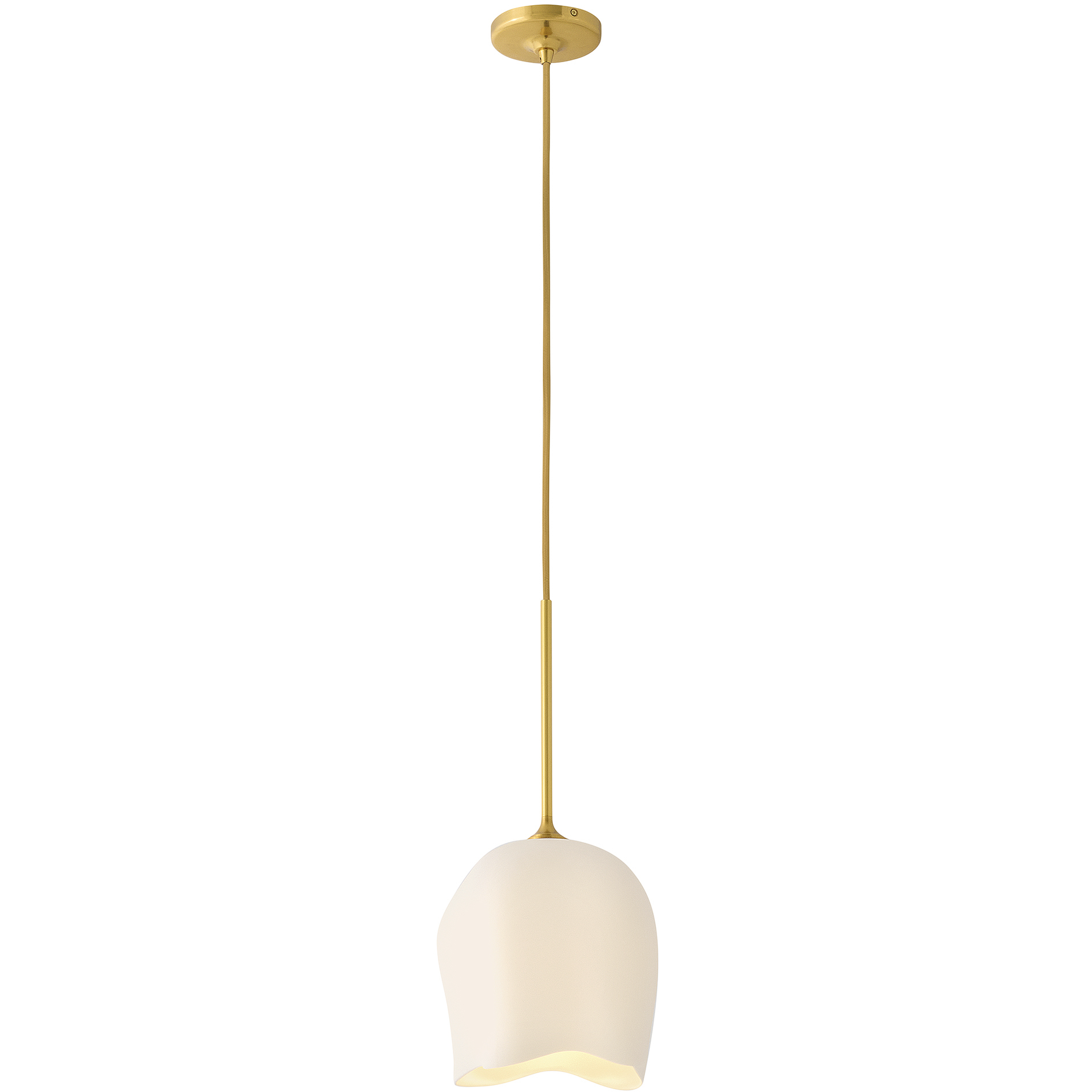 Verity 1 Light 9.5 inch Unlacquered Brass Pendant Ceiling Light