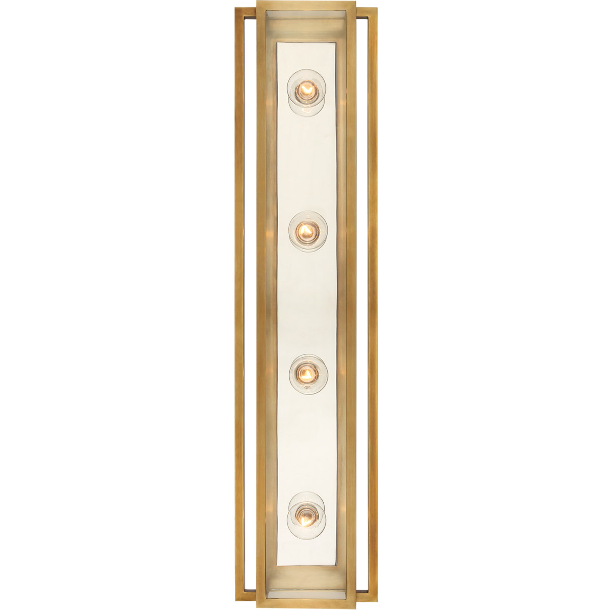 Ian K. Fowler Halle LED 7.25 inch Hand-Rubbed Antique Brass and Polished Nickel Vanity Light Wall Light