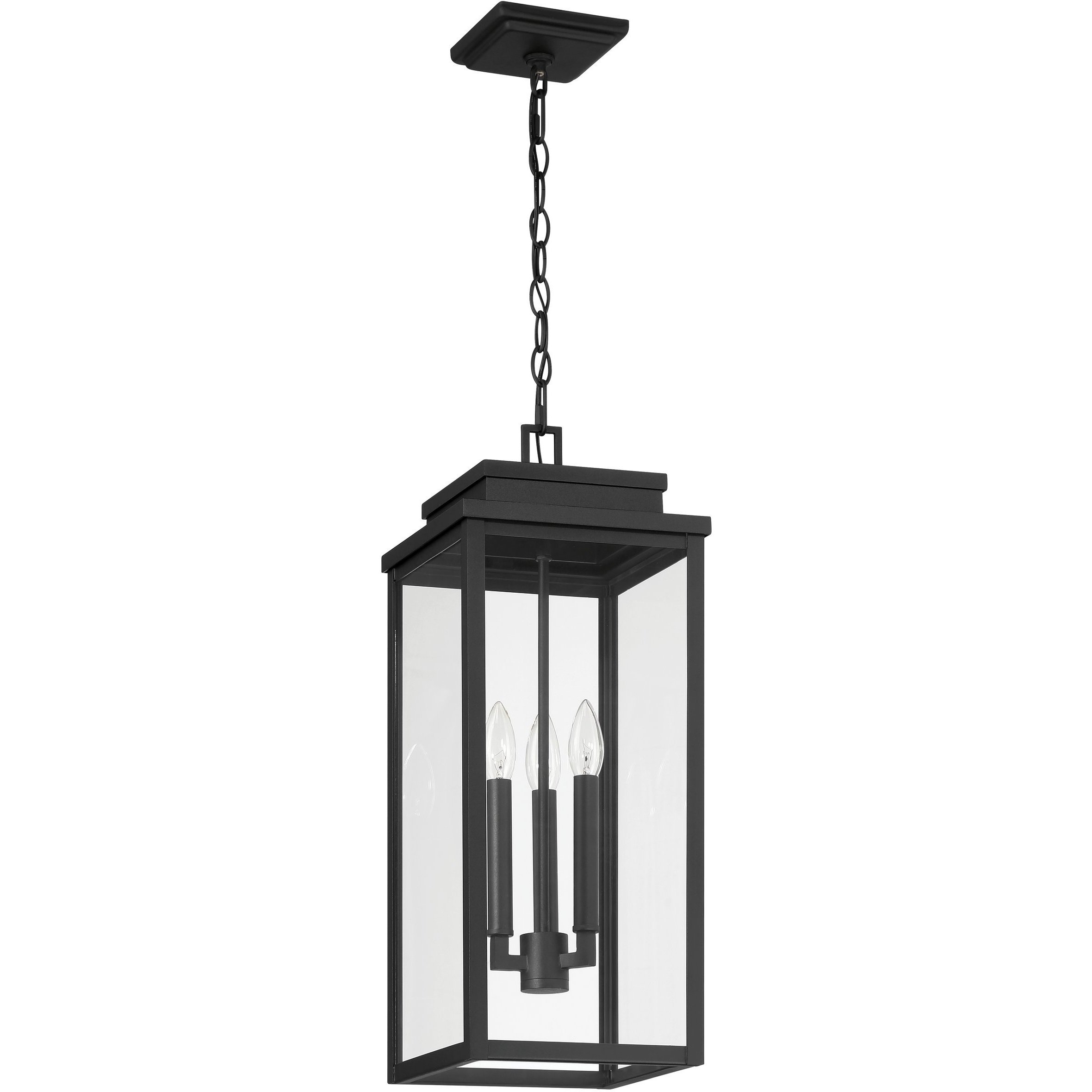Hillside 3 Light 9 inch Textured Black Exterior Pendant