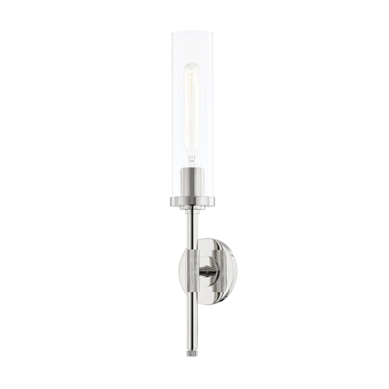 Bowery 1 Light 4.75 inch Polished Nickel ADA Wall Sconce Wall Light