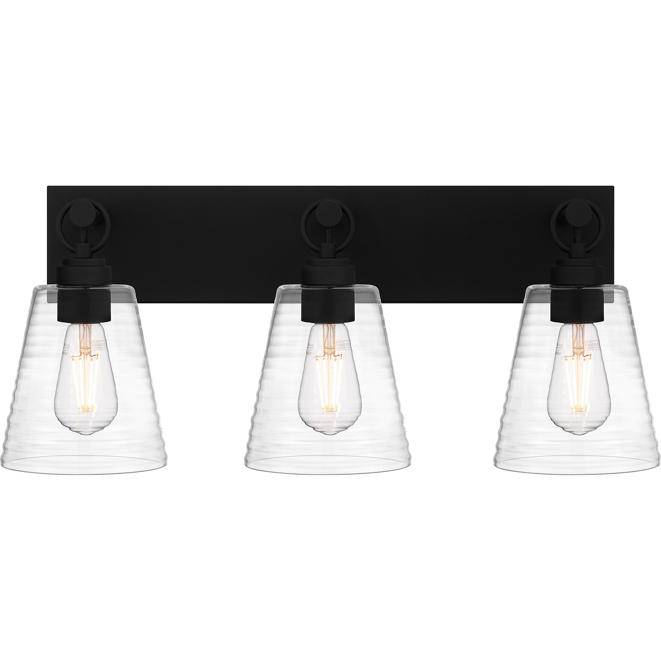Dacosta 3 Light 24 inch Earth Black Bath Light Wall Light, Large