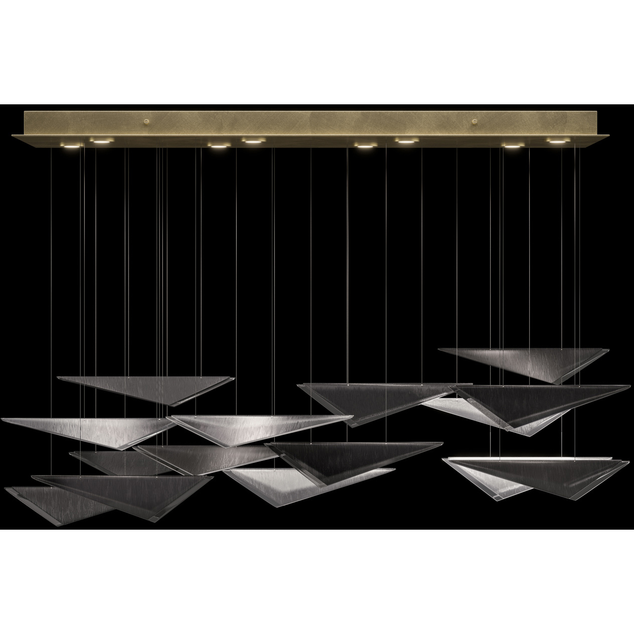 Volo 8 Light 58 inch Gold Pendant Ceiling Light