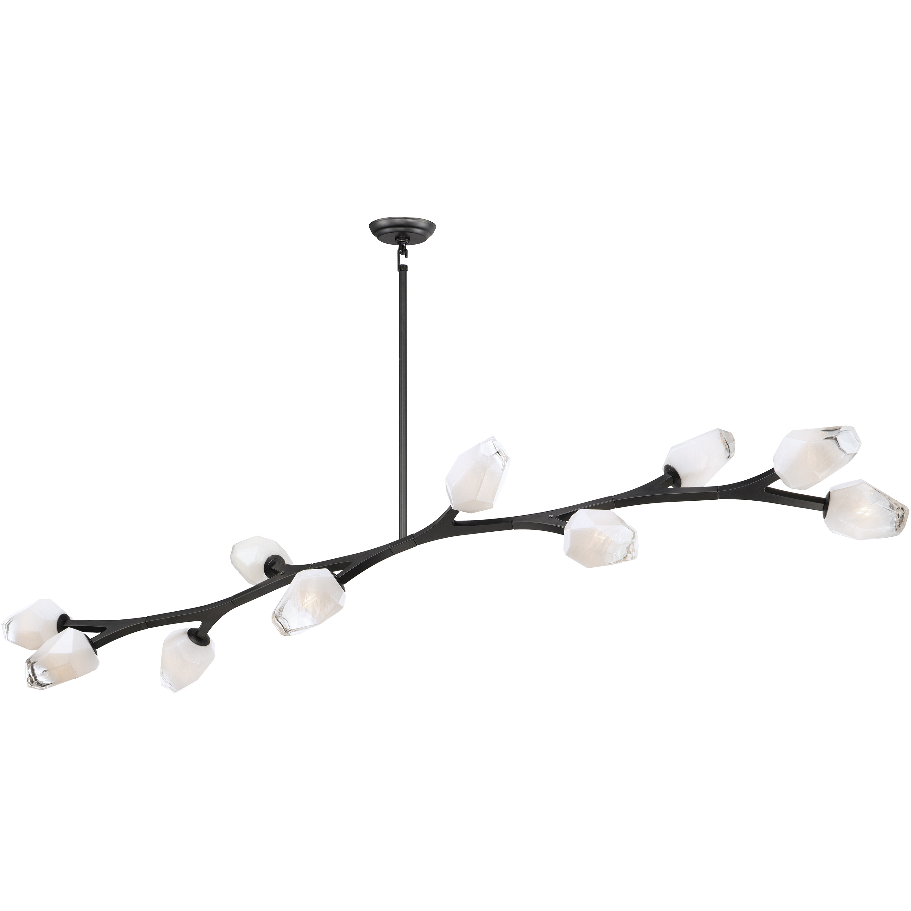 Blossom LED 17.25 inch Black Multi-Light Pendant Ceiling Light