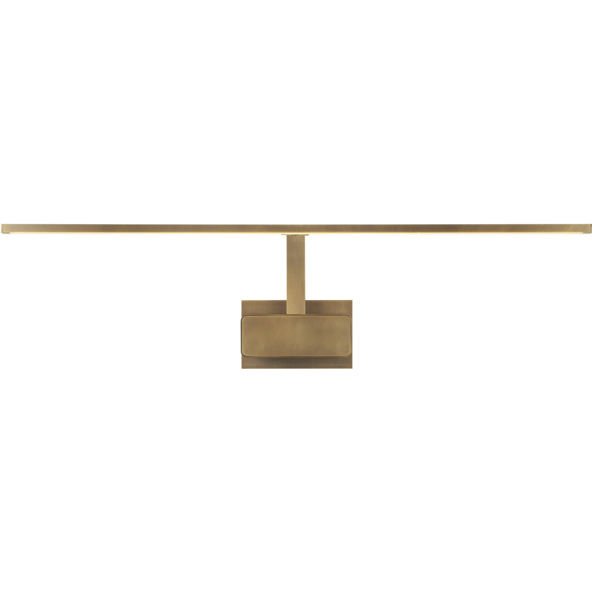 Vega Minor Picture 31.00 watt 34 inch Vintage Brass Wall/Picture Light Wall Light in Universal Voltage
