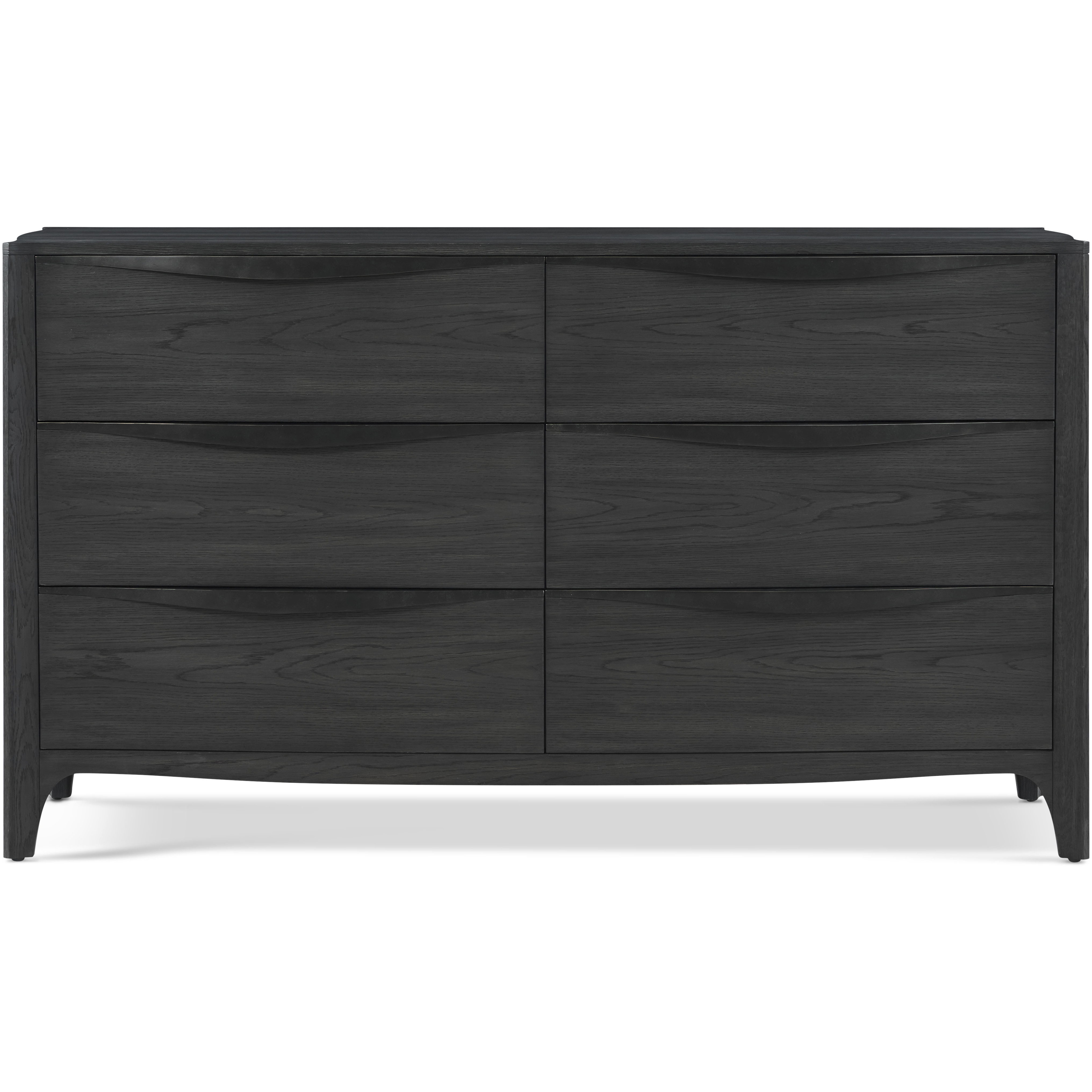 Rome Nera Dresser, Wooden, 6-Drawer