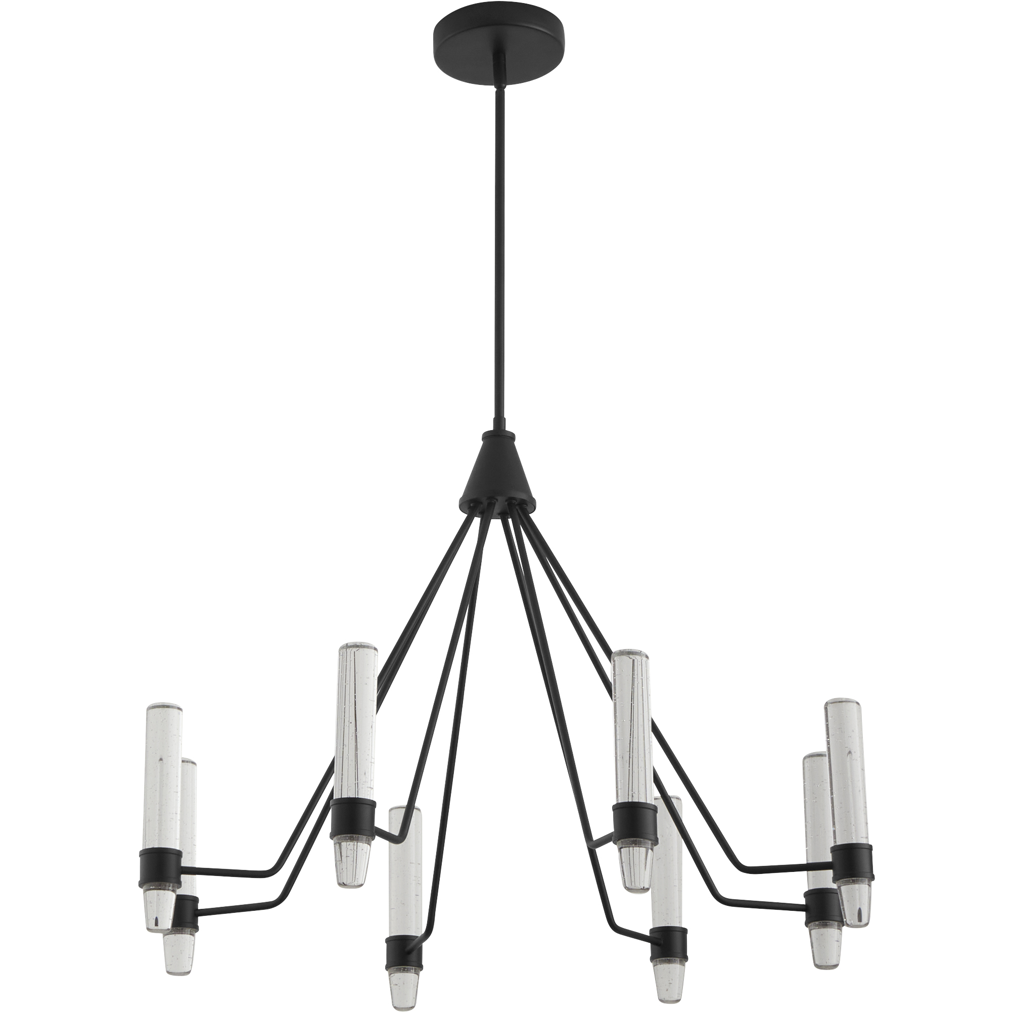 Ethos 8 Light 32 inch Black Chandelier Ceiling Light