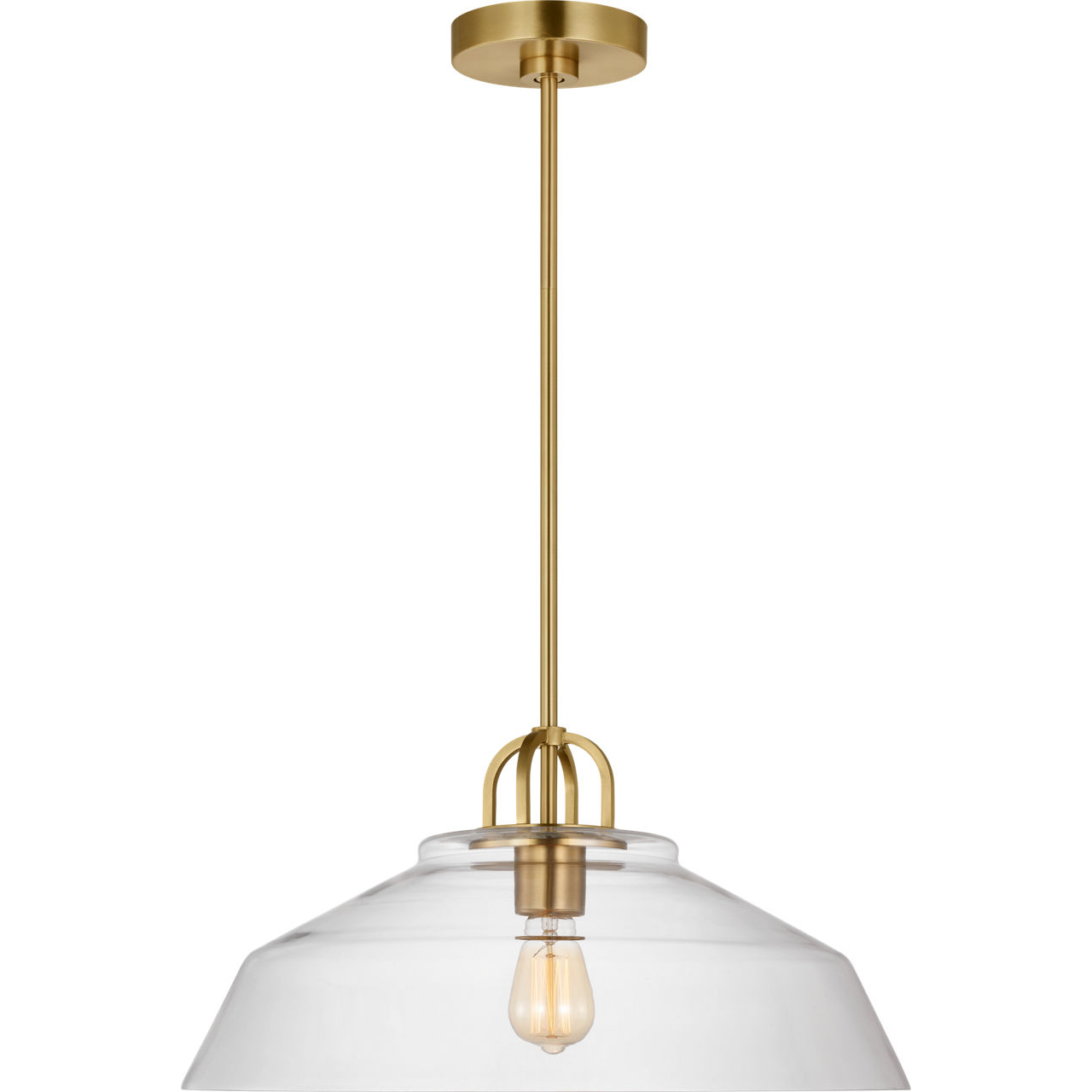 Drew & Jonathan Scott Payton 1 Light 20 inch Satin Brass Pendant Ceiling Light