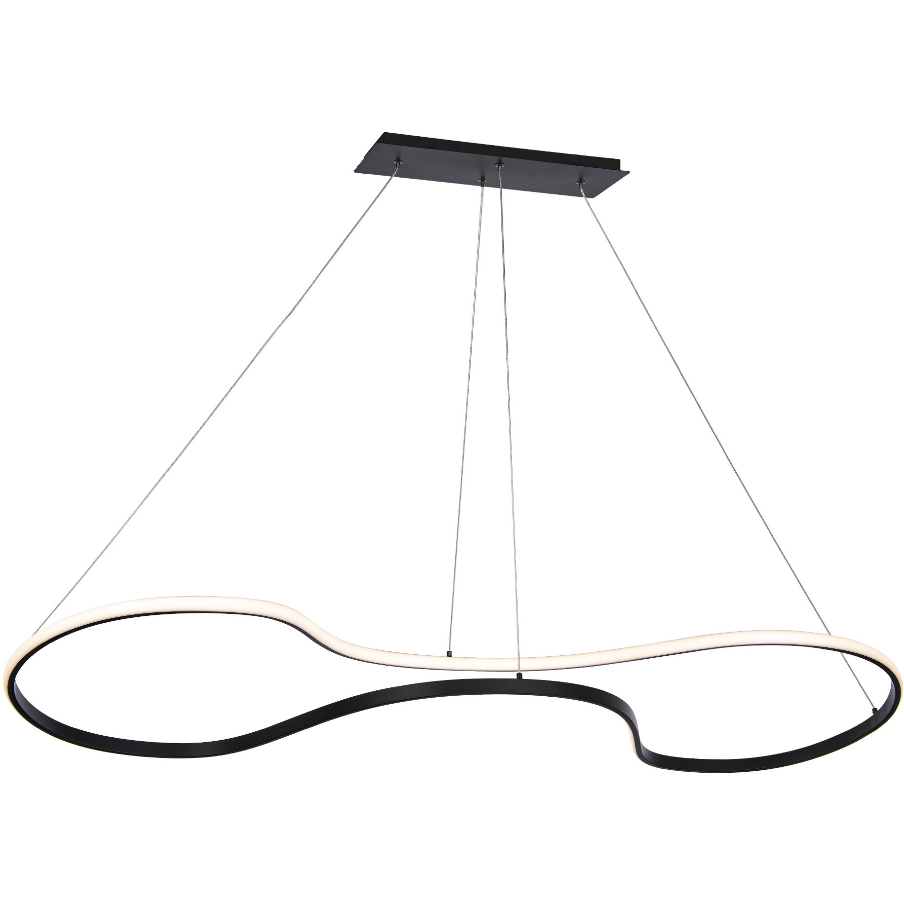 Marques LED 17 inch Black Pendant Ceiling Light, dweLED