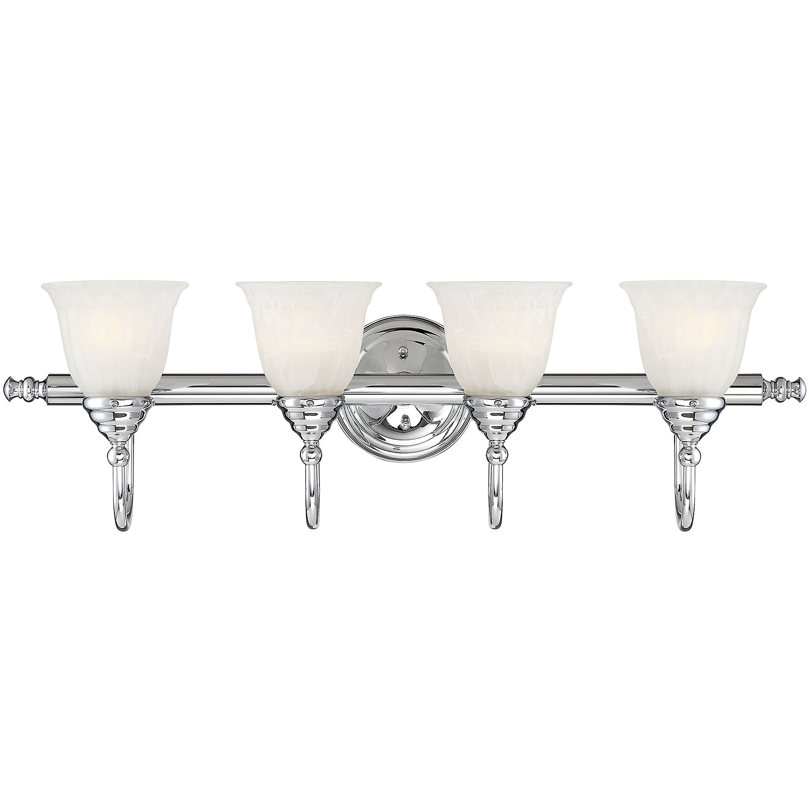 Brunswick 4 Light 31 inch Chrome Bathroom Vanity Light Wall Light, Essentials