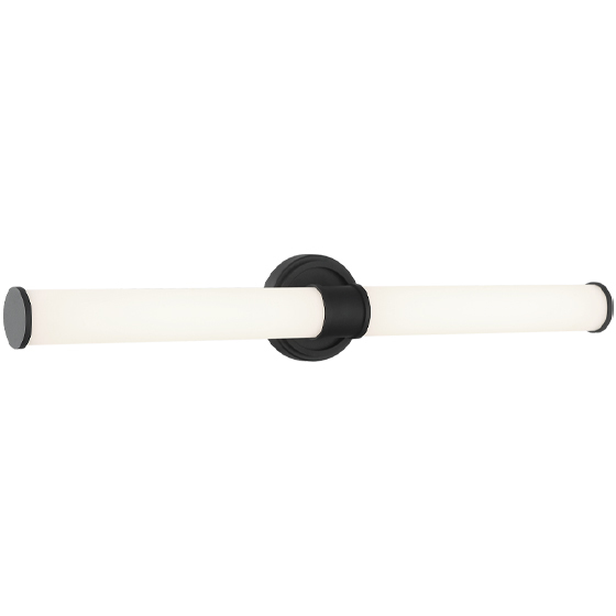 Steveston LED 26 inch Matte Black Bath Vanity Light Wall Light