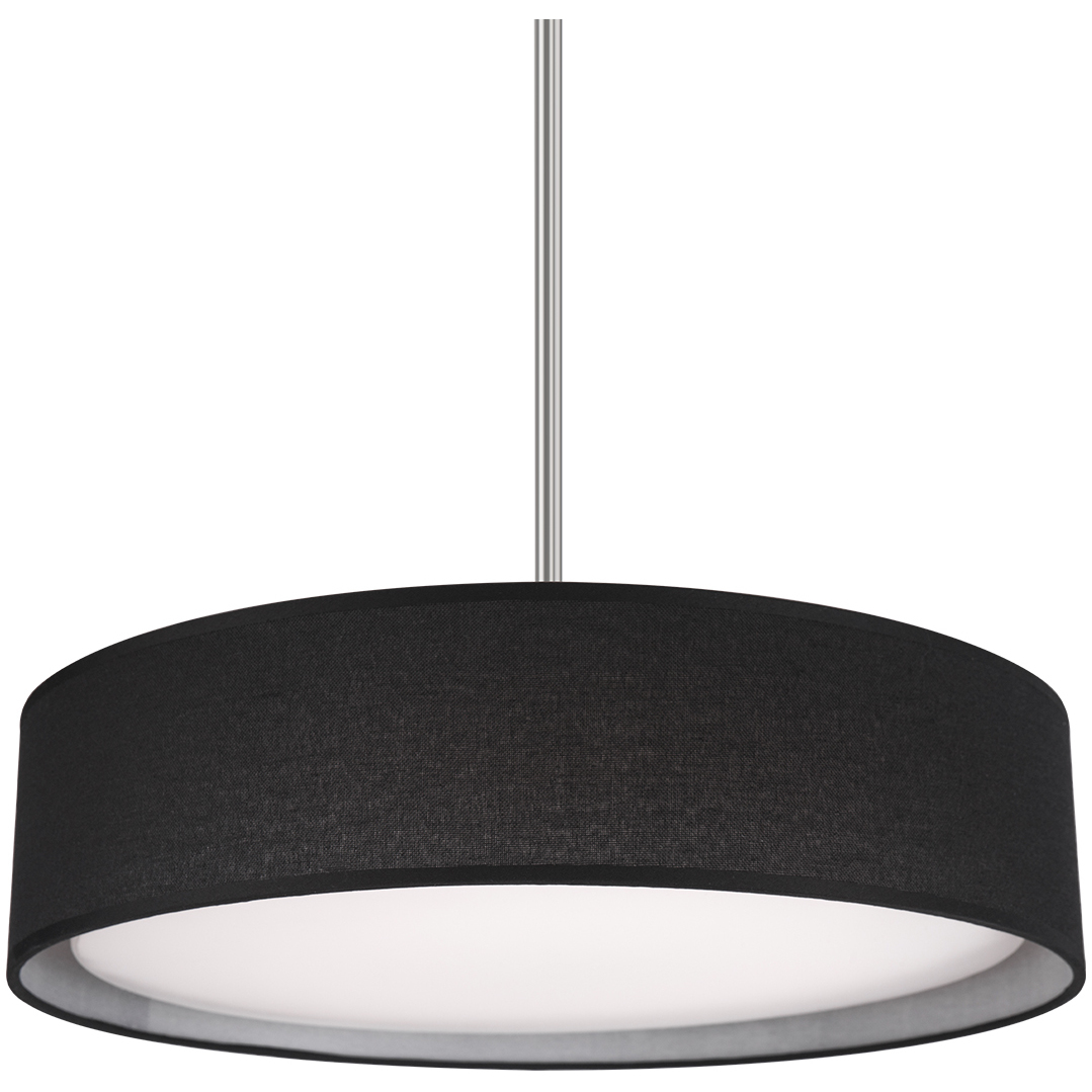 Dalton LED 16 inch Black Pendant Ceiling Light in Five Color Temperatures