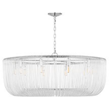 C&M by Chapman & Myers Pierce 10 Light 42 inch Polished Nickel Pendant Ceiling Light