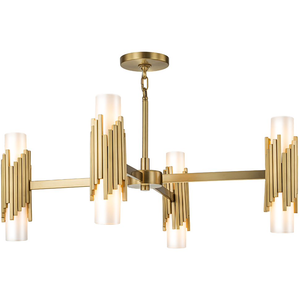 Marvel 8 Light 33 inch Aged Brass Chandelier Ceiling Light