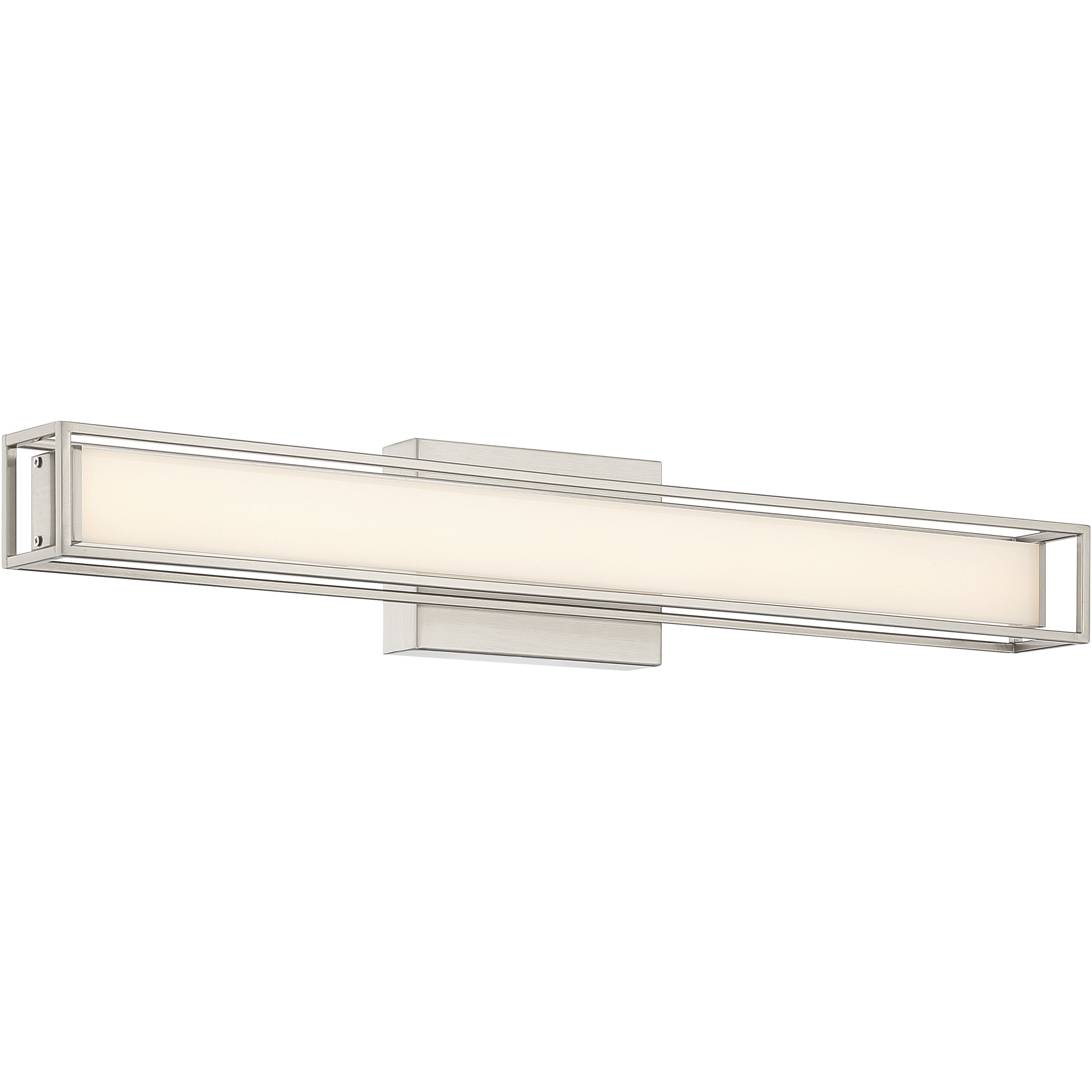 Justine 24 inch Brushed Steel Vanity/Bath Bar Wall Light