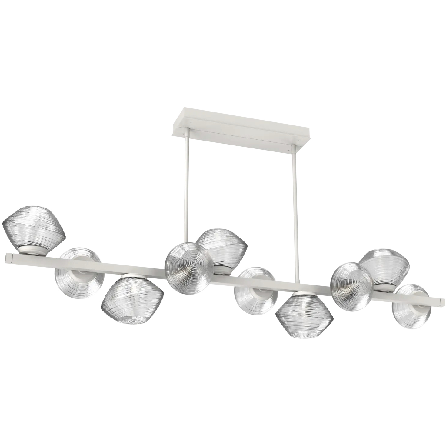 Mesa LED 58 inch Salt White Chandelier Ceiling Light, Twisted Branch
