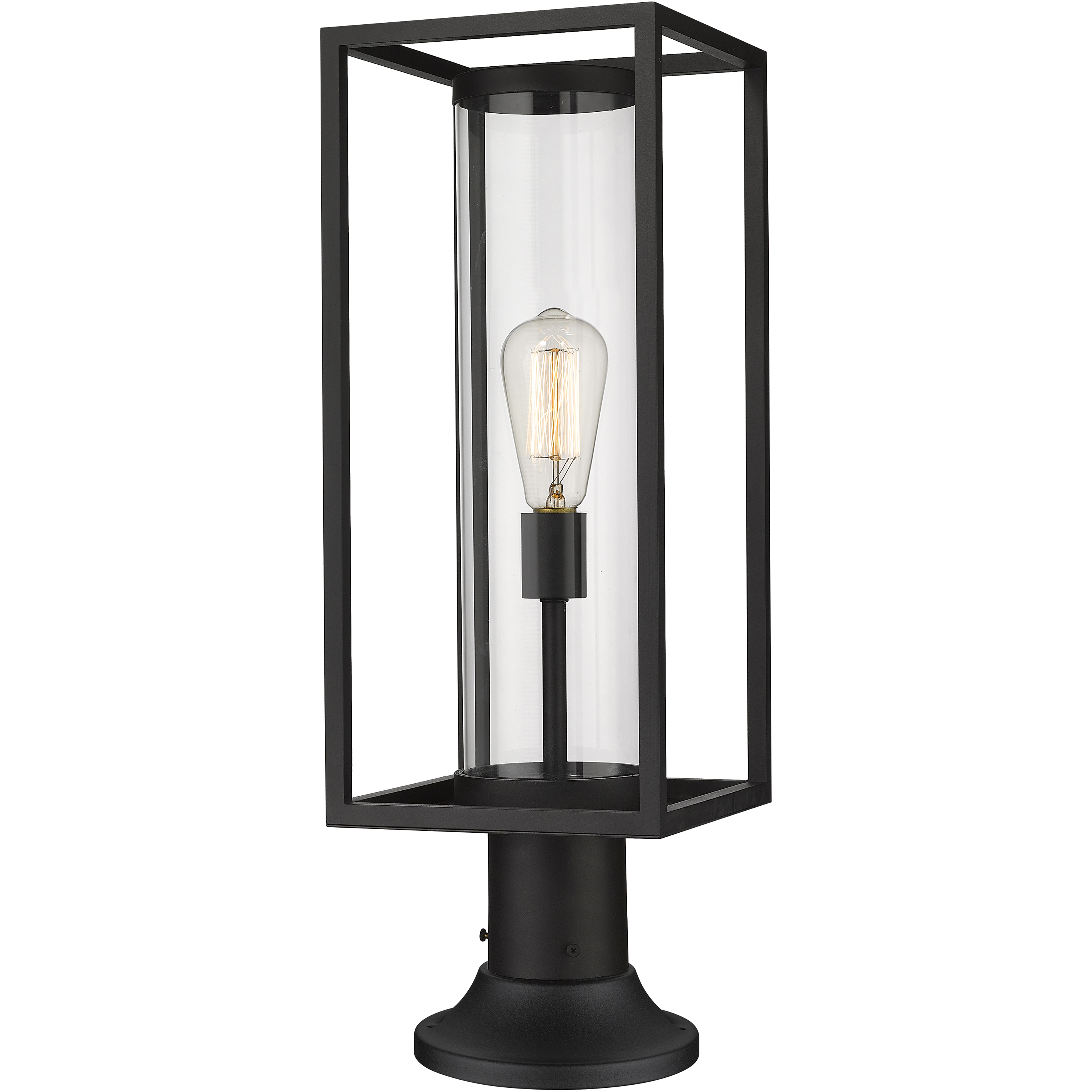 Dunbroch 1 Light 23.75 inch Black Outdoor Pier Mounted Fixture