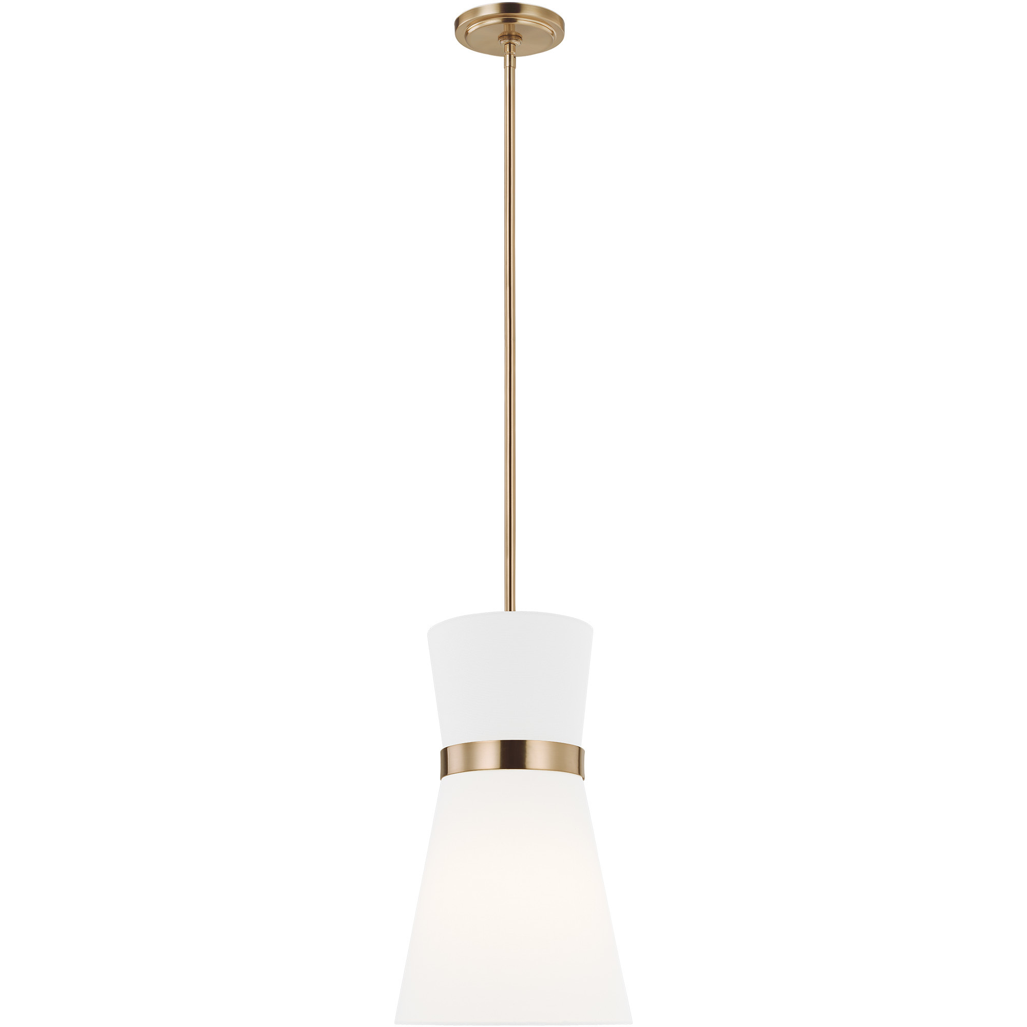 Clark 1 Light 9.75 inch Satin Brass Pendant Ceiling Light