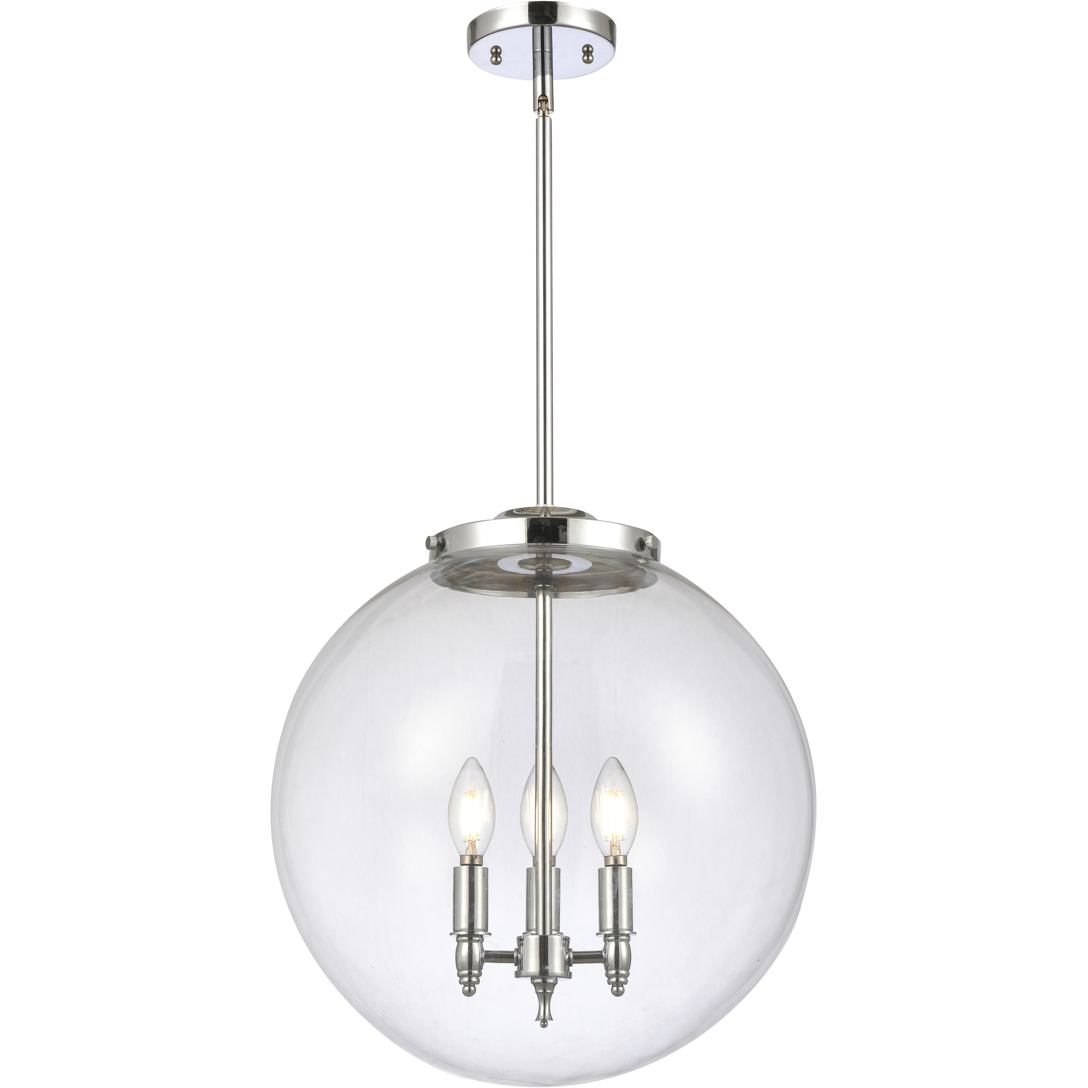 Franklin Restoration Beacon LED 16 inch Polished Chrome Statement Pendant Ceiling Light in Clear