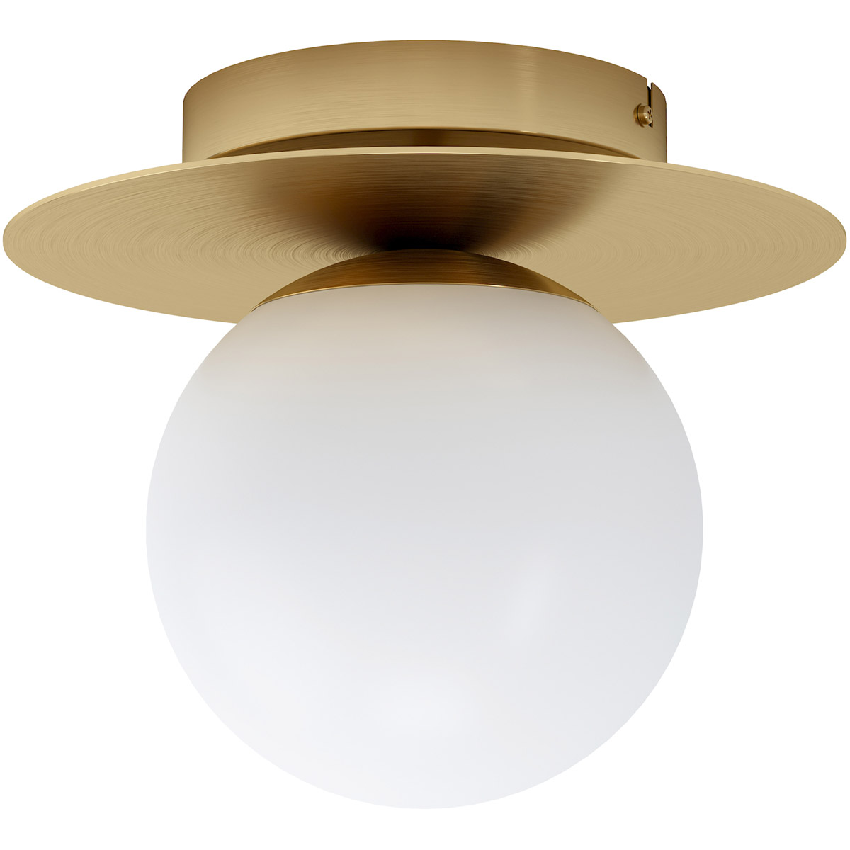 Arenales 1 Light 11 inch Brushed Brass Flush Mount Ceiling Light