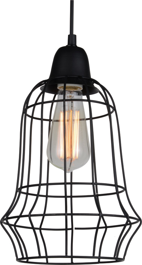AV Series 10 inch Pendant Ceiling Light, Glass Fish, Chrome Metal