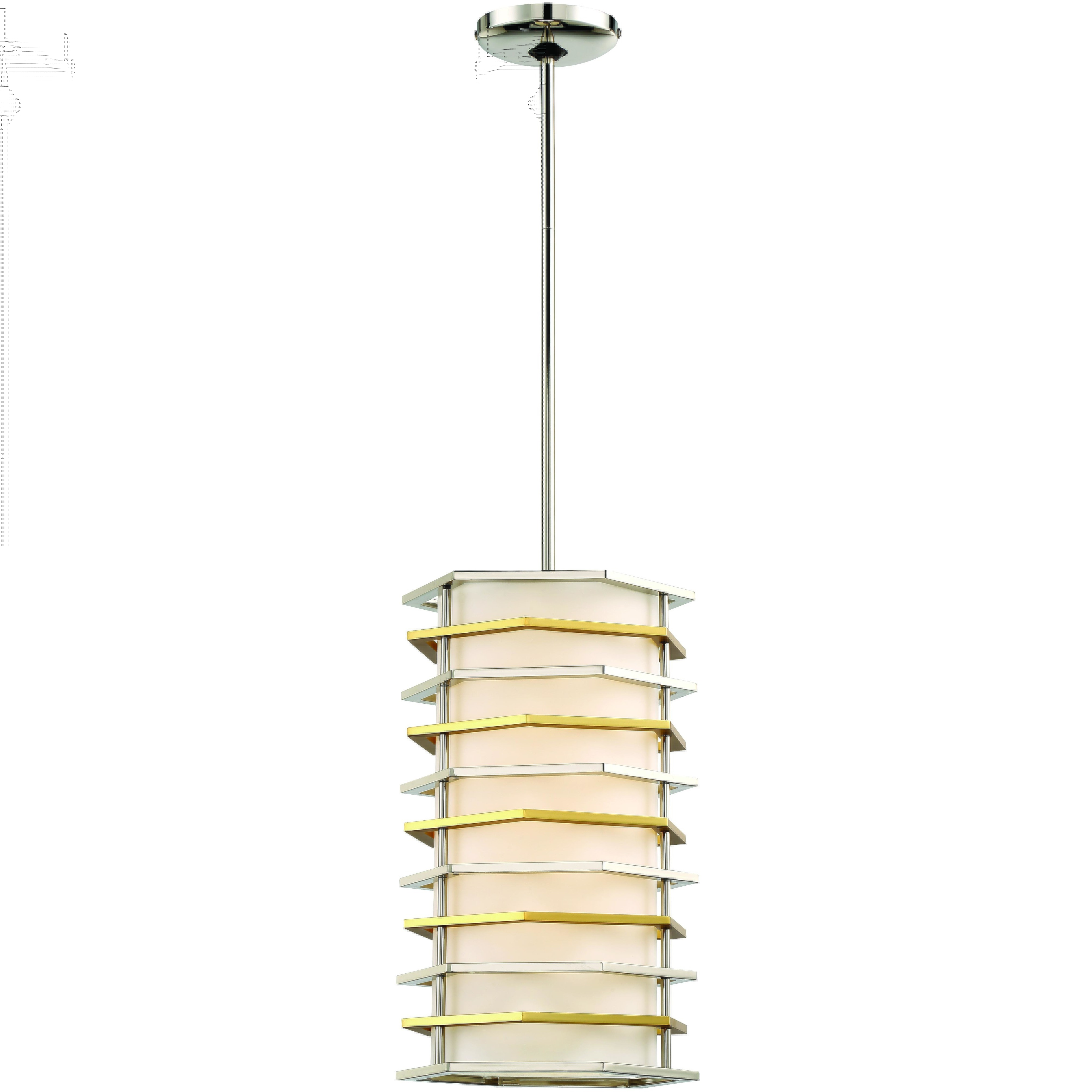 Levels LED 10 inch Polished Nickel W/Honey Gold Mini Pendant Ceiling Light