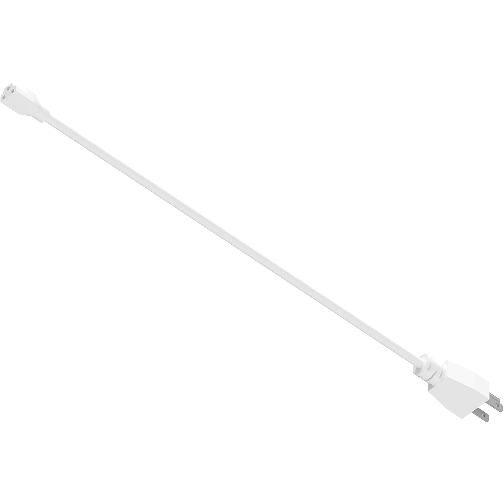 LEDUR 72 inch Matte Powder White Under Cabinet Cord & Plug Power Cord