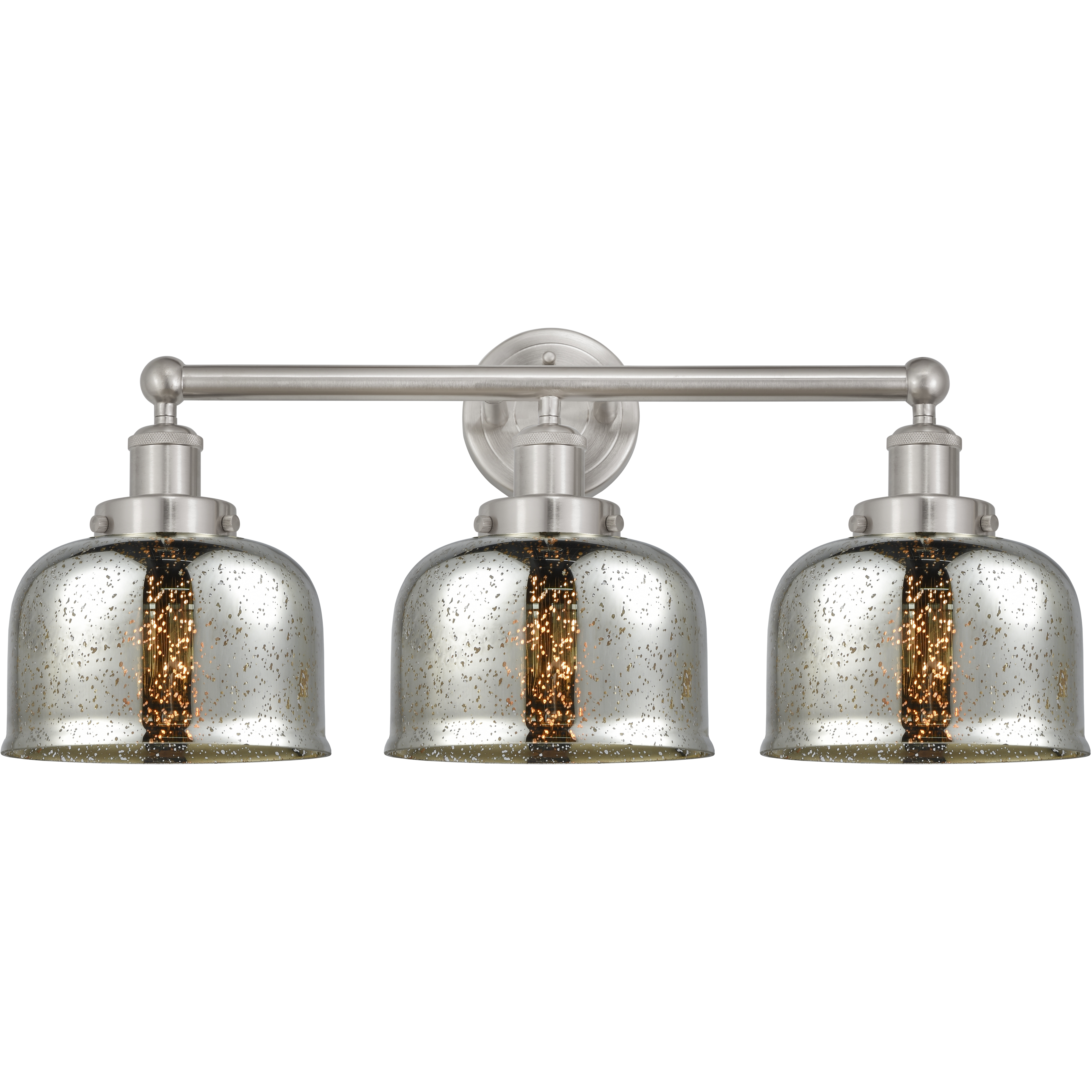 Bell 3 Light 24.5 inch Brushed Satin Nickel Bath Vanity Light Wall Light